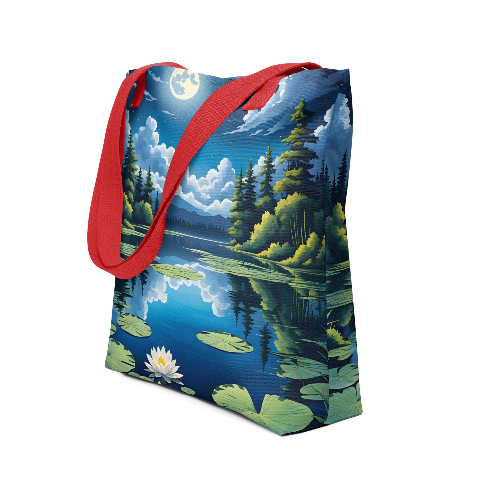 Moon Over Lake II Tote Bag - Tote Bags - Discovery Co.