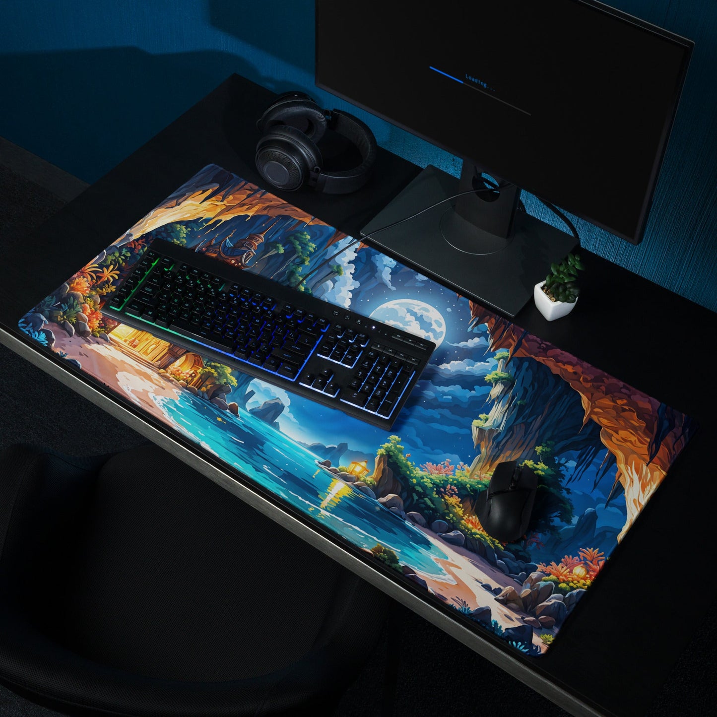 Moonlit Cave Gaming Mouse Pad - Mouse Pads - Discovery Co.