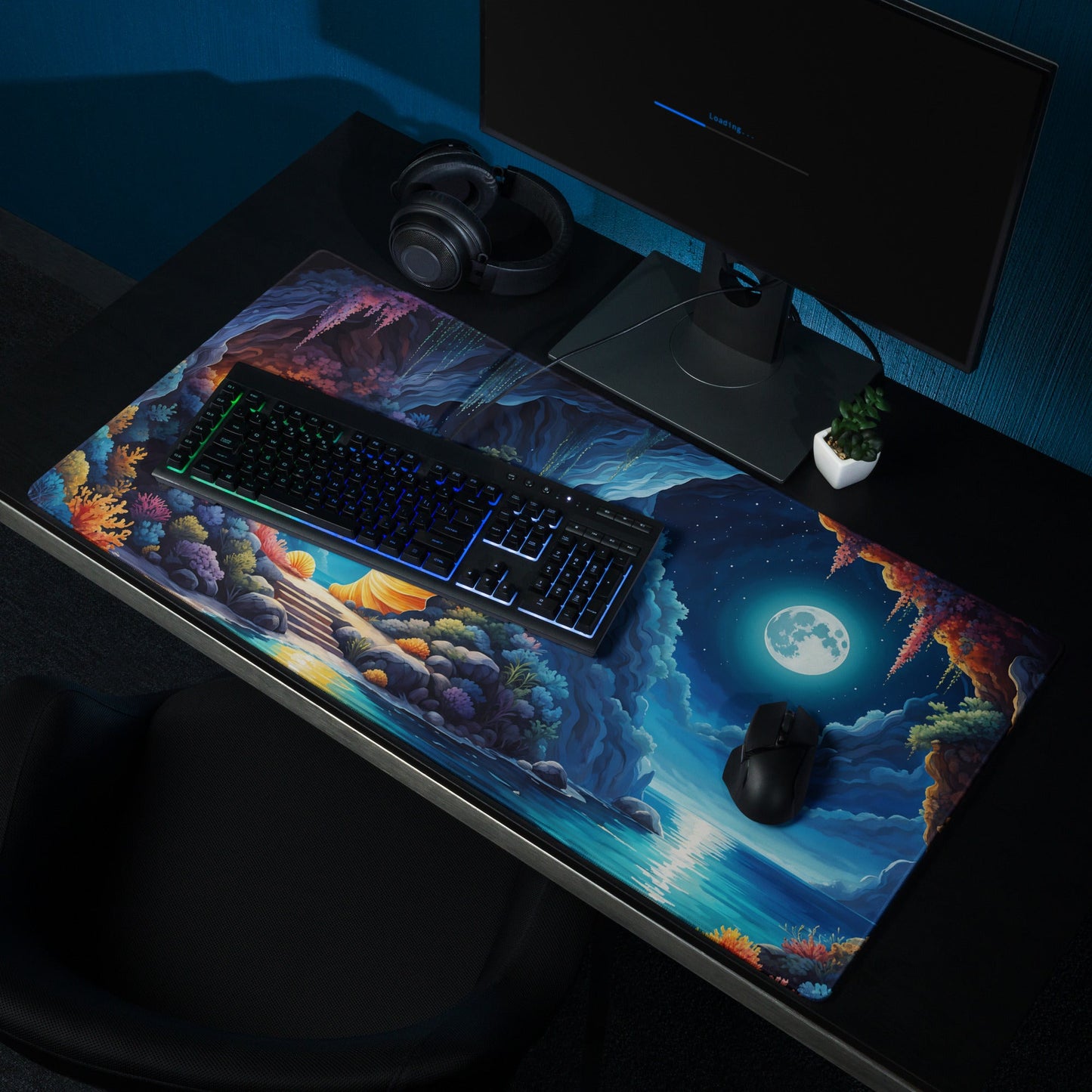 Moonlit shore Gaming Mouse Pad - Mouse Pads - Discovery Co.