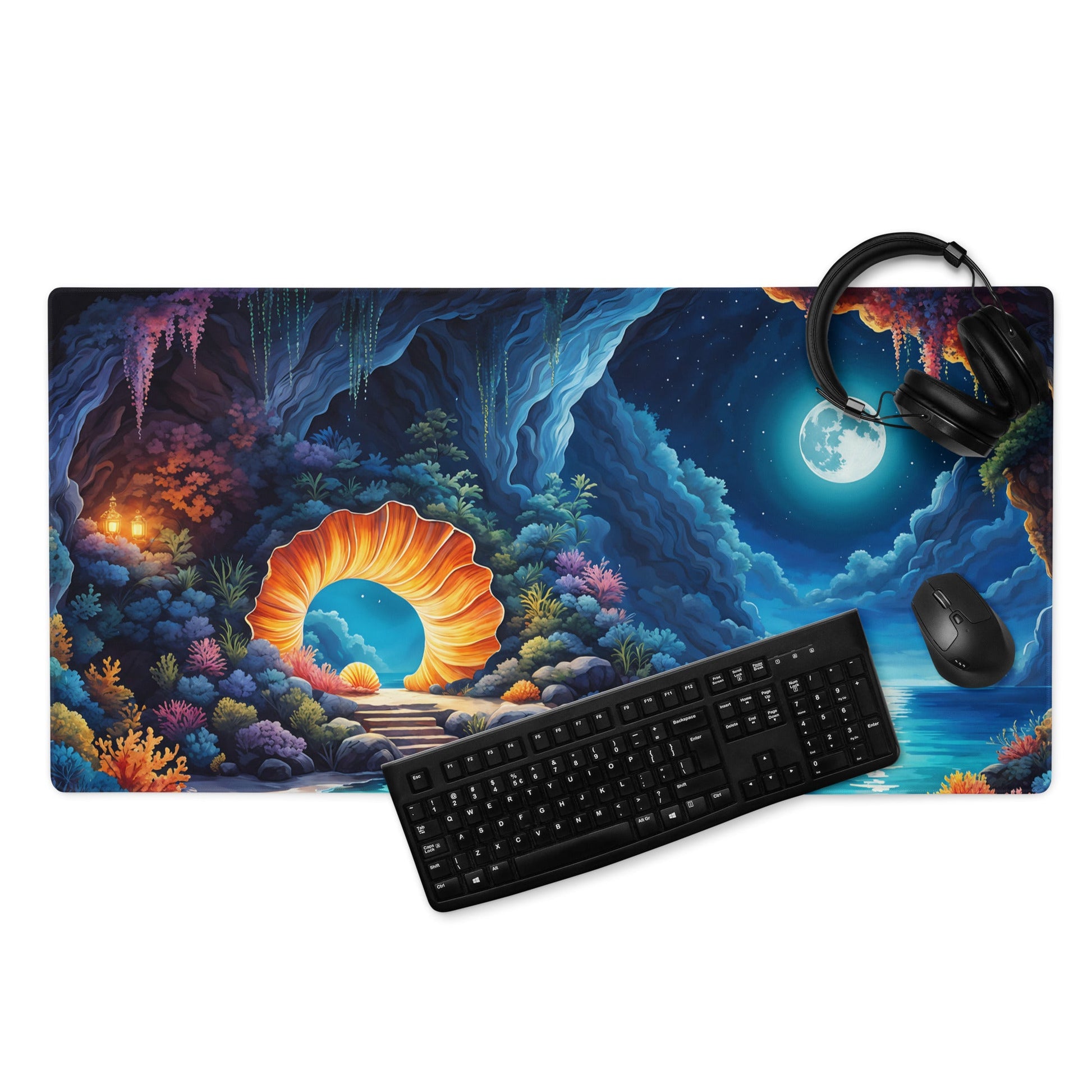 Moonlit shore Gaming Mouse Pad - Mouse Pads - Discovery Co.