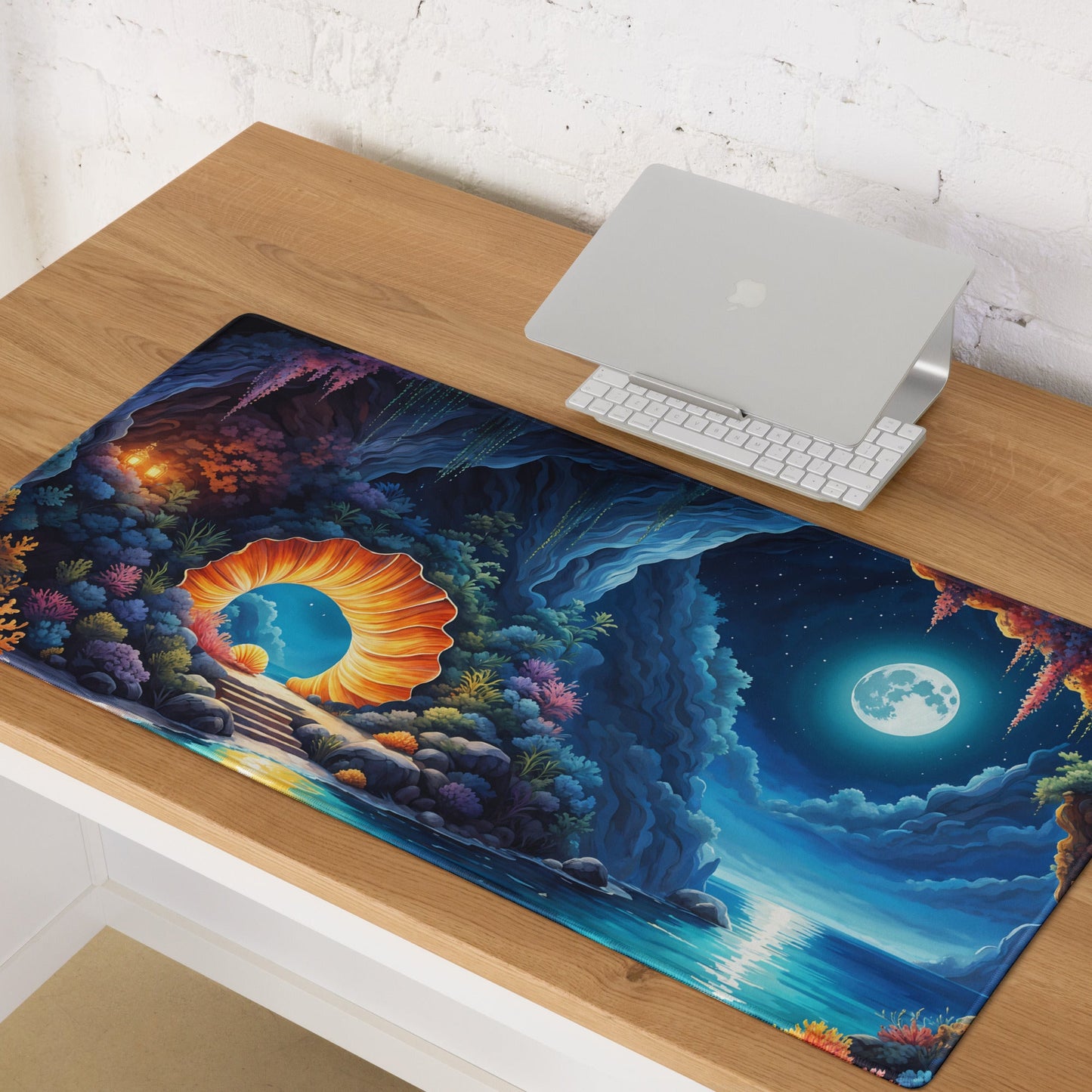 Moonlit shore Gaming Mouse Pad - Mouse Pads - Discovery Co.