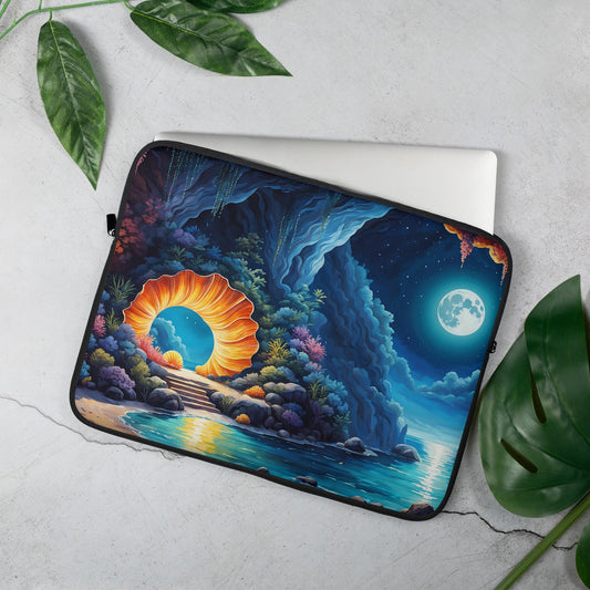 Moonlit Shore Laptop Sleeve - Laptop Cases - Discovery Co.