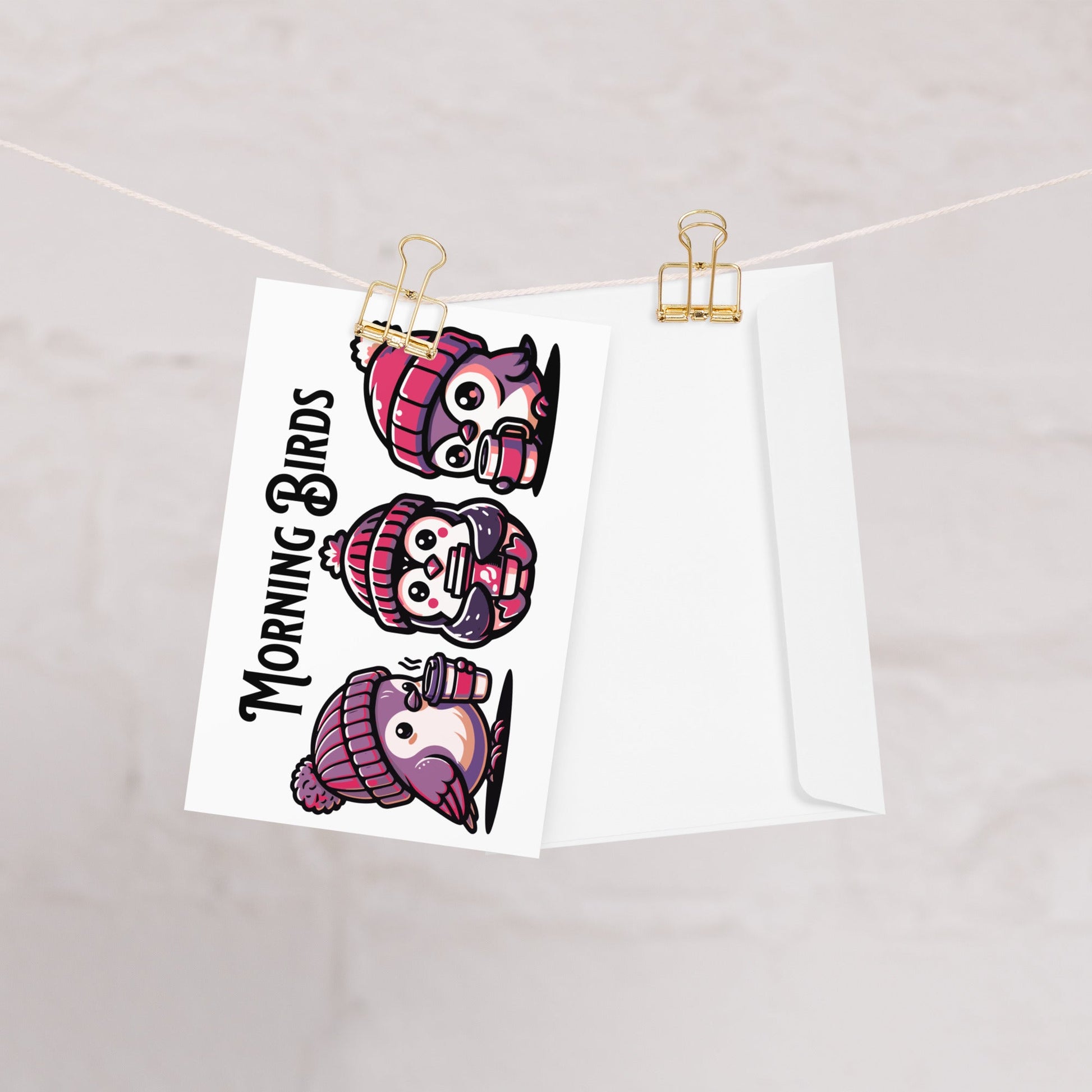 Morning Birds (Purple) Greeting Card - Greeting Card - Discovery Co.