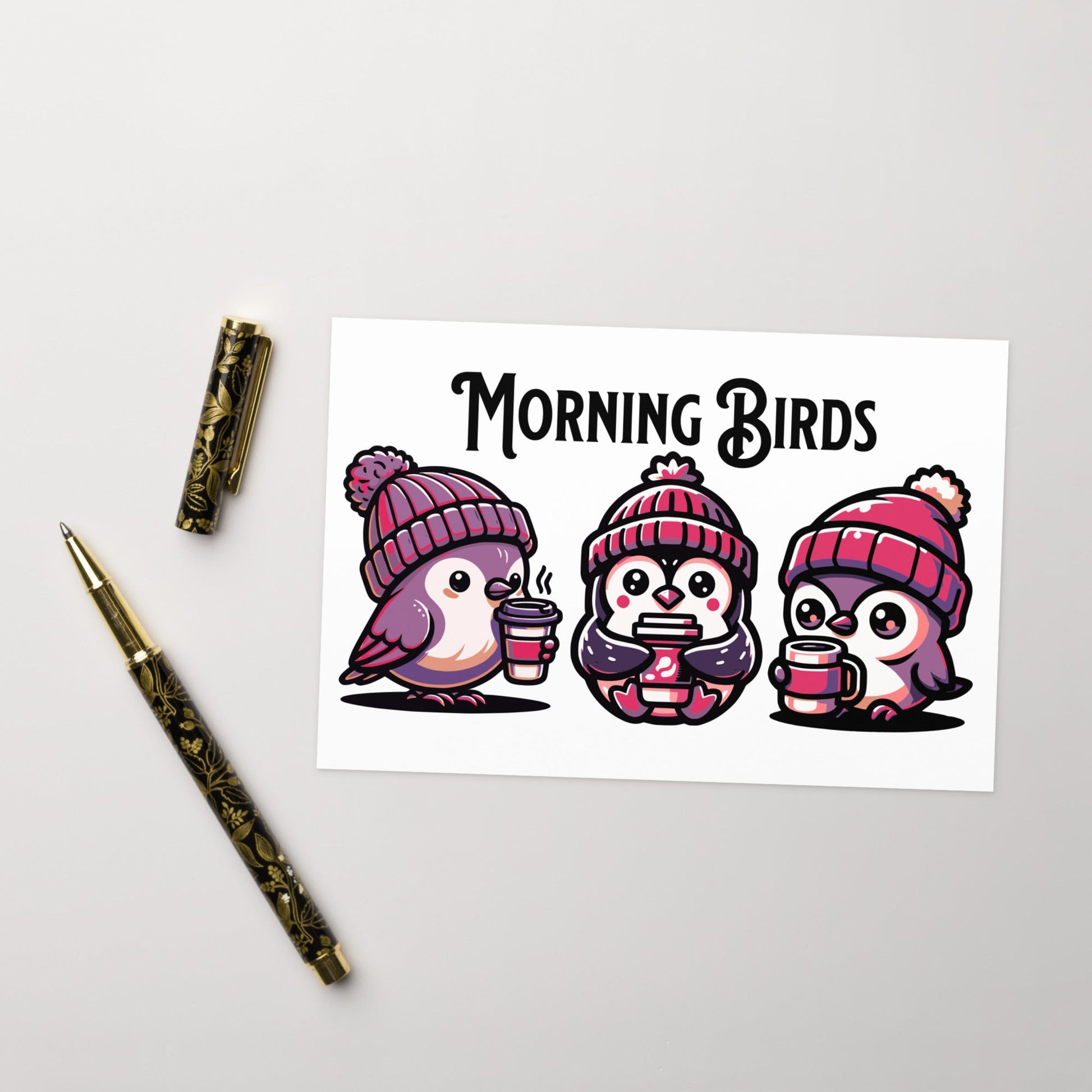 Morning Birds (Purple) Greeting Card - Greeting Card - Discovery Co.