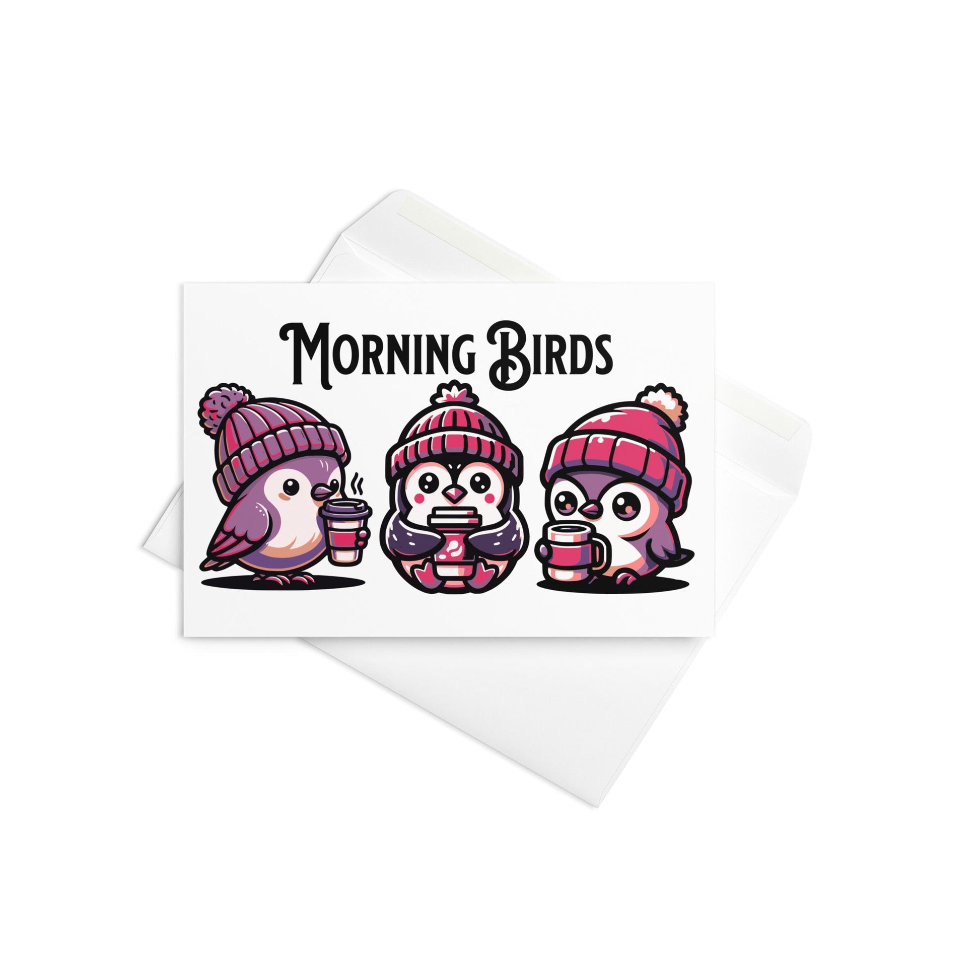 Morning Birds (Purple) Greeting Card - Greeting Card - Discovery Co.