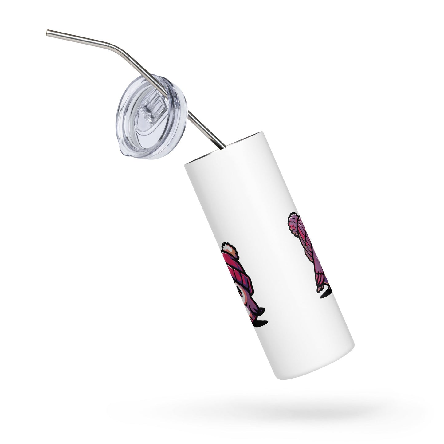 Morning Birds (Purple) Stainless Steel Tumbler - Steel Tumbler - Discovery Co.