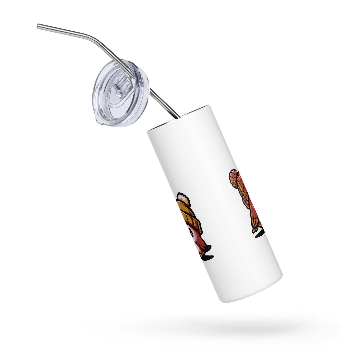 Morning Birds (Tan) Stainless Steel Tumbler - Steel Tumbler - Discovery Co.