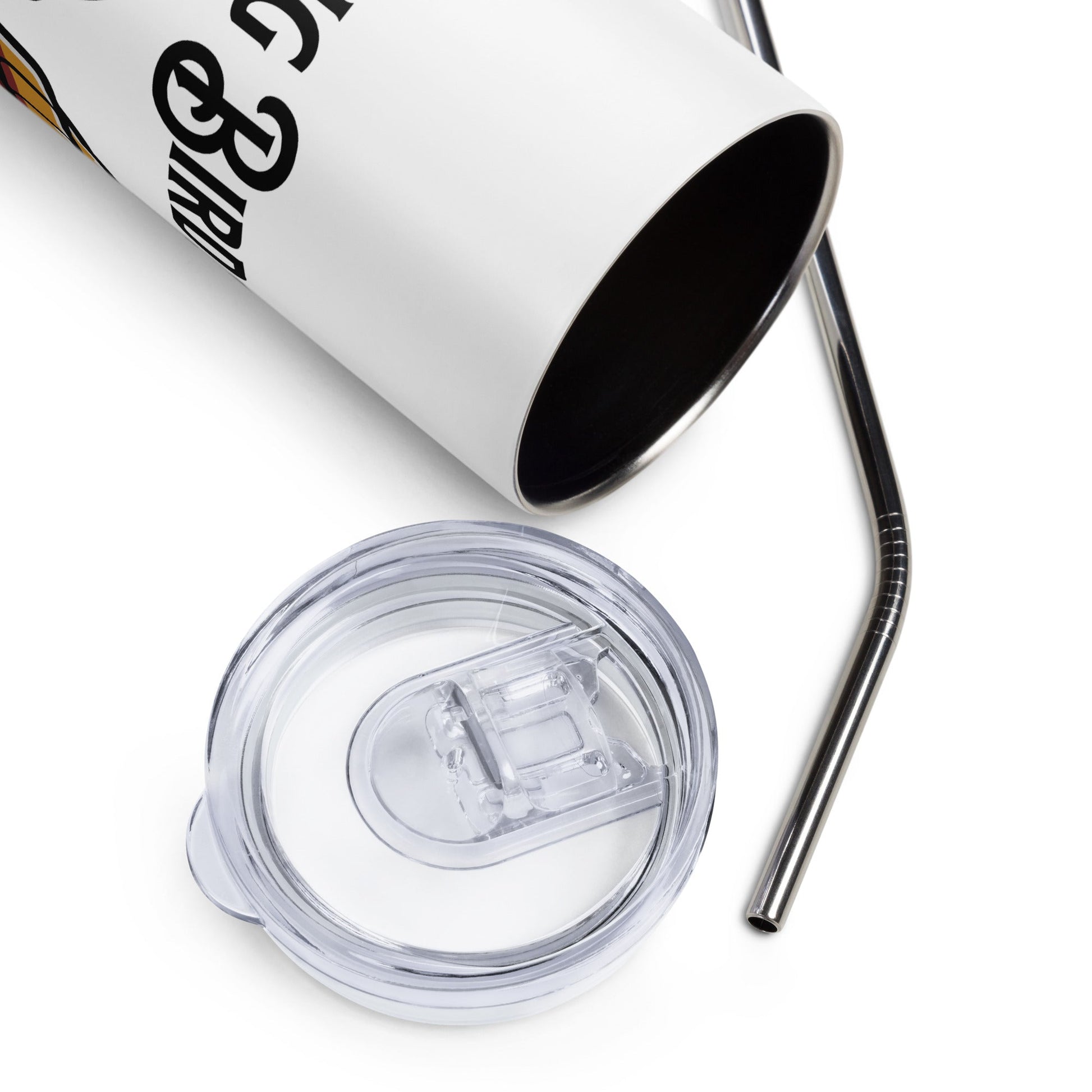 Morning Birds (Tan) Stainless Steel Tumbler - Steel Tumbler - Discovery Co.