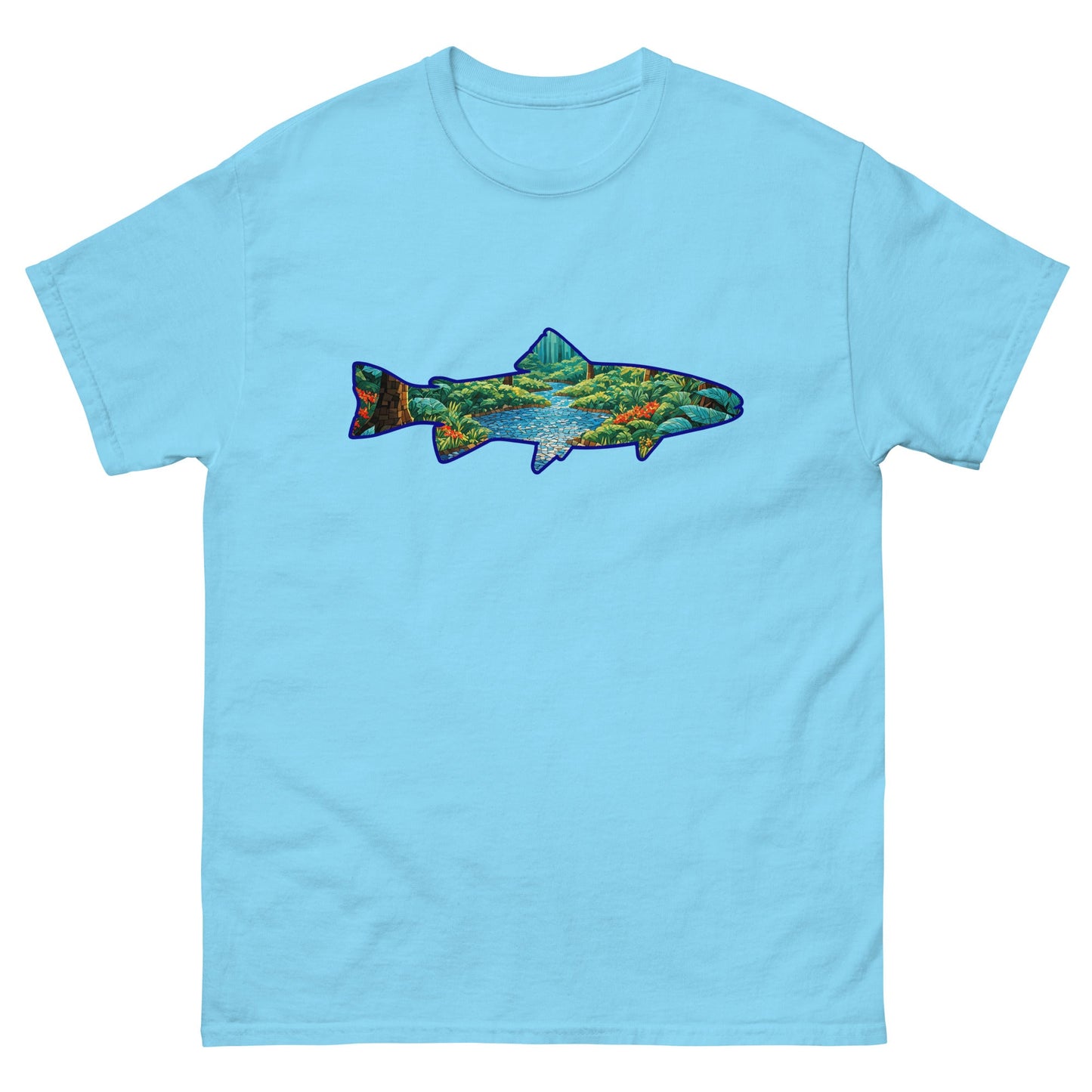 Mosaic Forest In Trout Men's Classic Tee - Men's Shirts - Discovery Co.