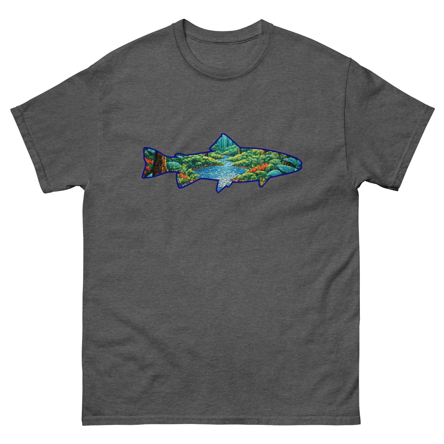 Mosaic Forest In Trout Men's Classic Tee - Men's Shirts - Discovery Co.