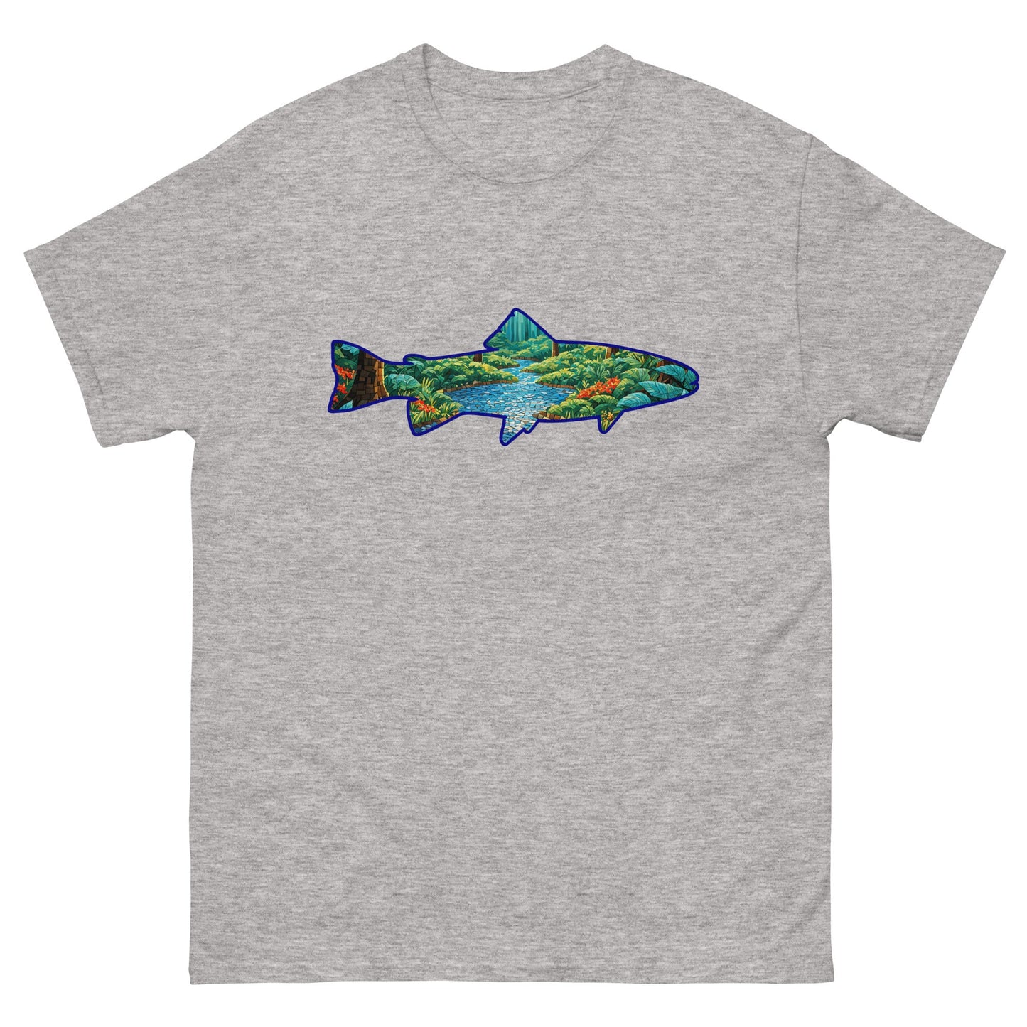 Mosaic Forest In Trout Men's Classic Tee - Men's Shirts - Discovery Co.