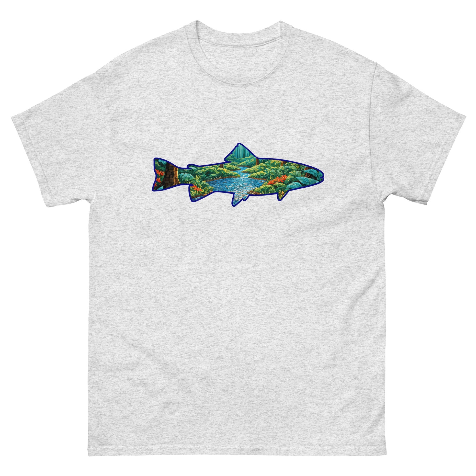 Mosaic Forest In Trout Men's Classic Tee - Men's Shirts - Discovery Co.