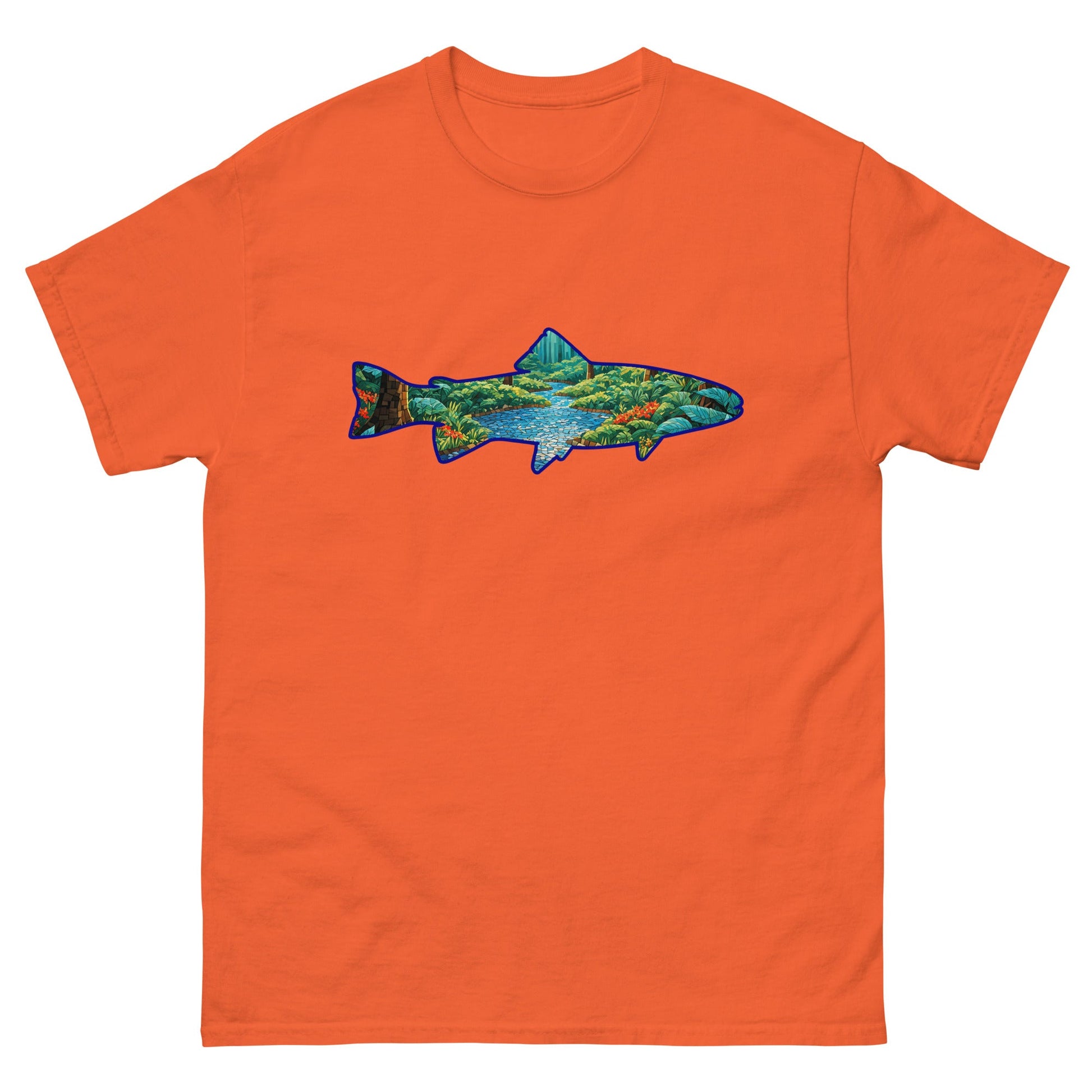 Mosaic Forest In Trout Women's Classic Tee - Women's Shirts - Discovery Co.