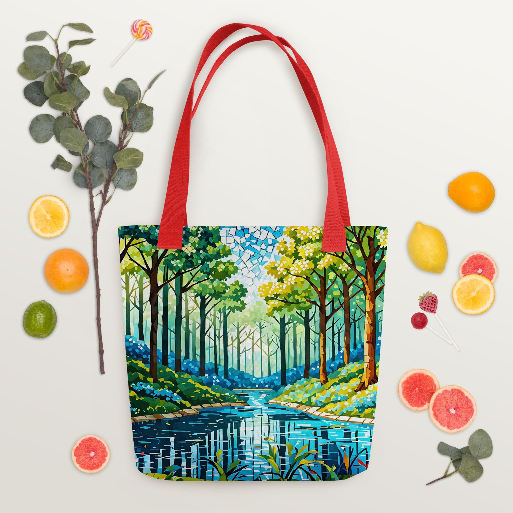 Mosaic Forest Tote Bag - Tote Bags - Discovery Co.