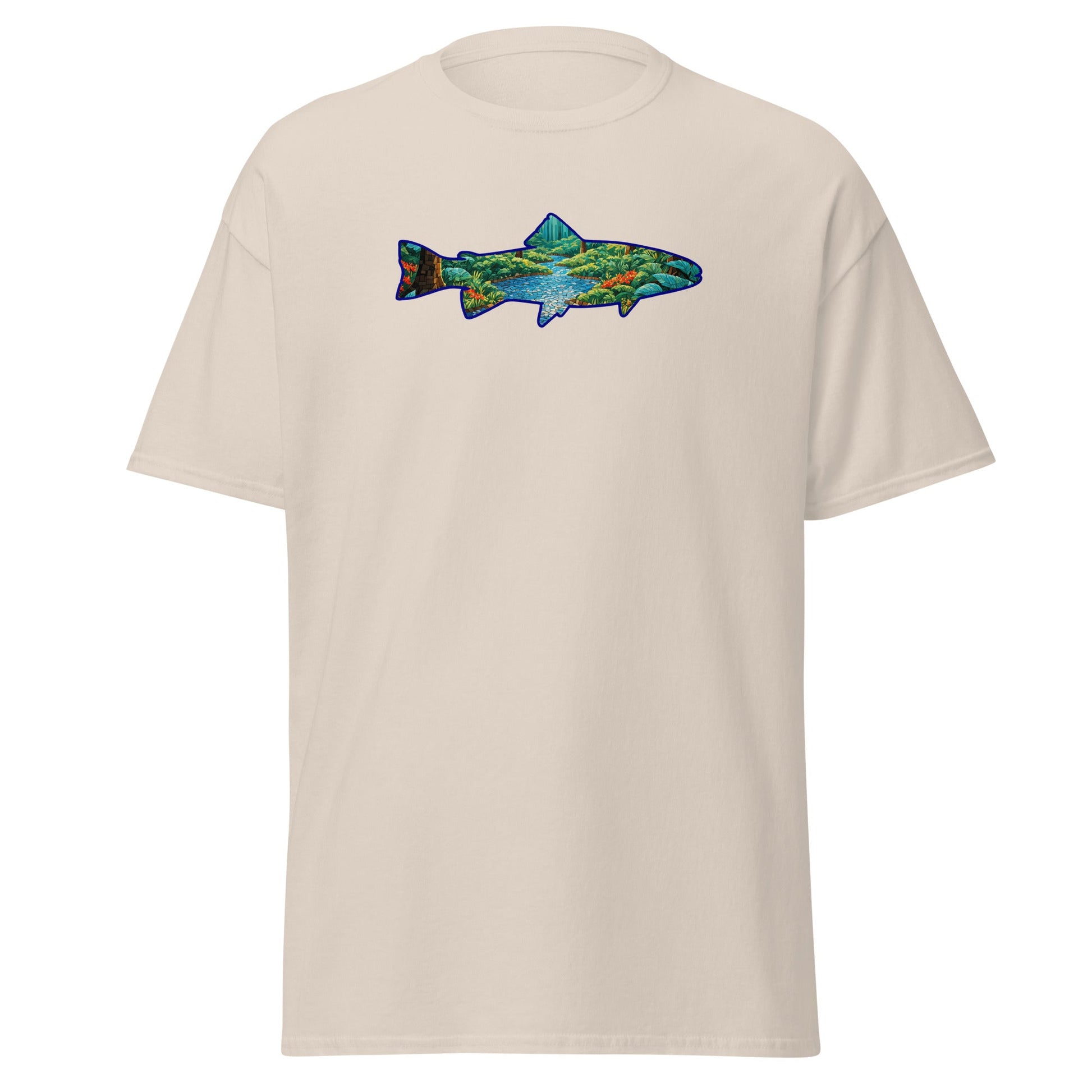 Mosaic Forest Trout Men's (Unisex) Classic Tee - Men's Shirts - Discovery Co.