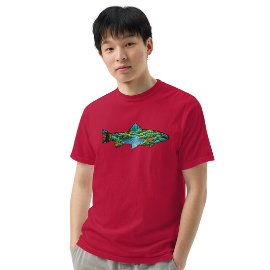 Mosaic Forest Trout Men's (Unisex) Premium Tee - Men's Shirts - Discovery Co.
