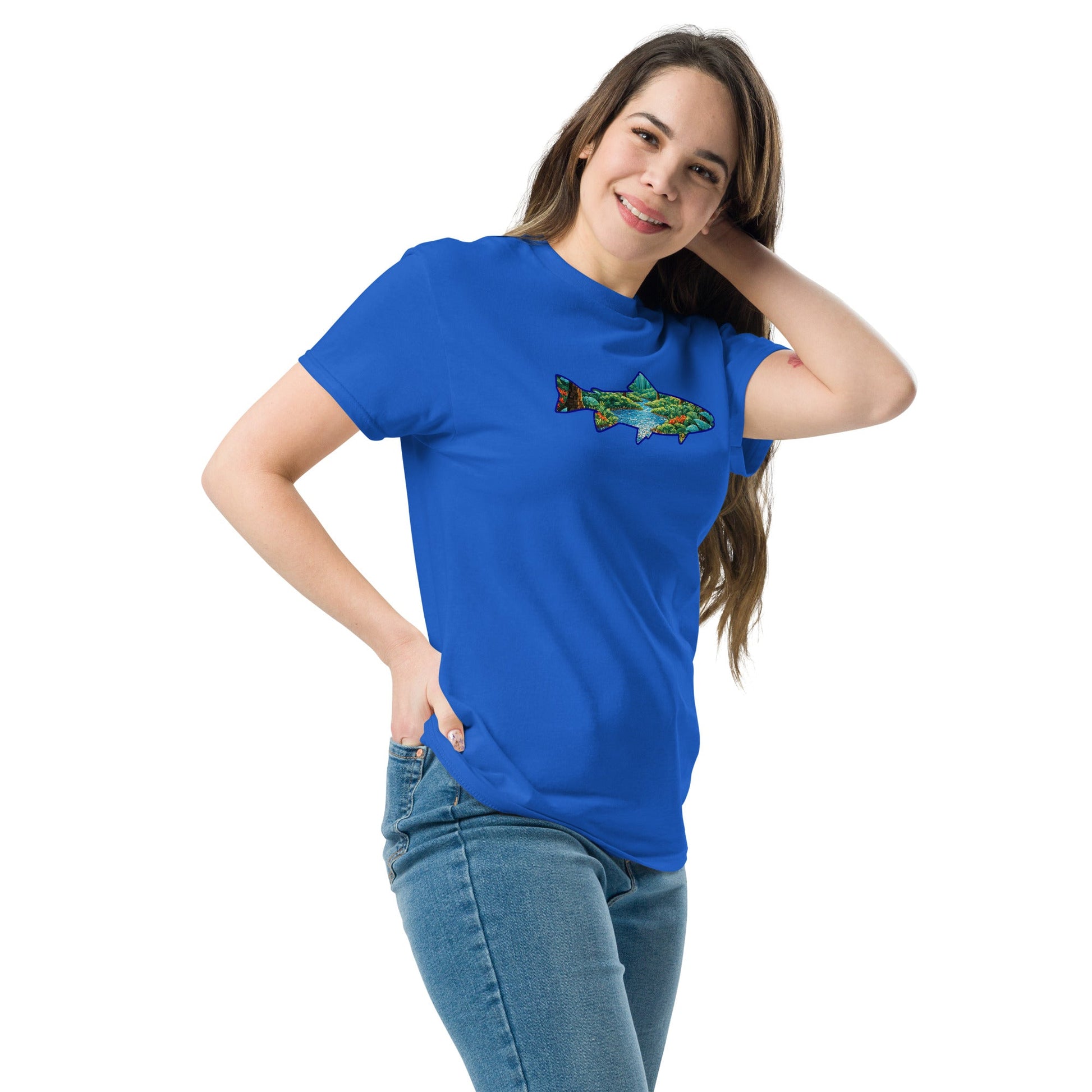 Mosaic Forest Trout Women's (Unisex) Classic Tee - Women's Shirts - Discovery Co.
