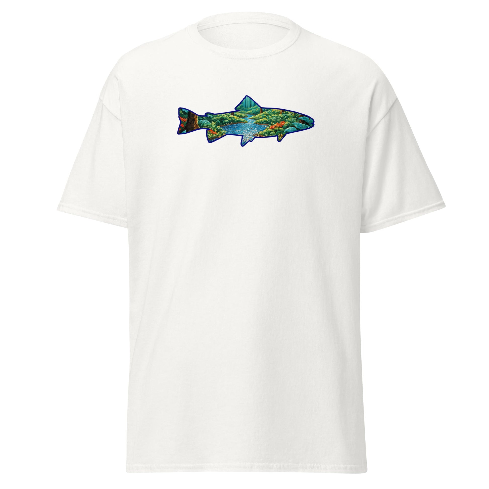 Mosaic Forest Trout Women's (Unisex) Classic Tee - Women's Shirts - Discovery Co.