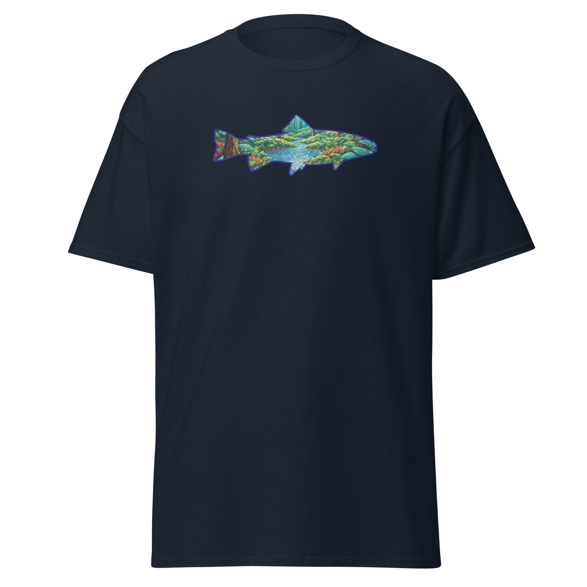 Mosaic Forest Trout Women's (Unisex) Classic Tee - Women's Shirts - Discovery Co.