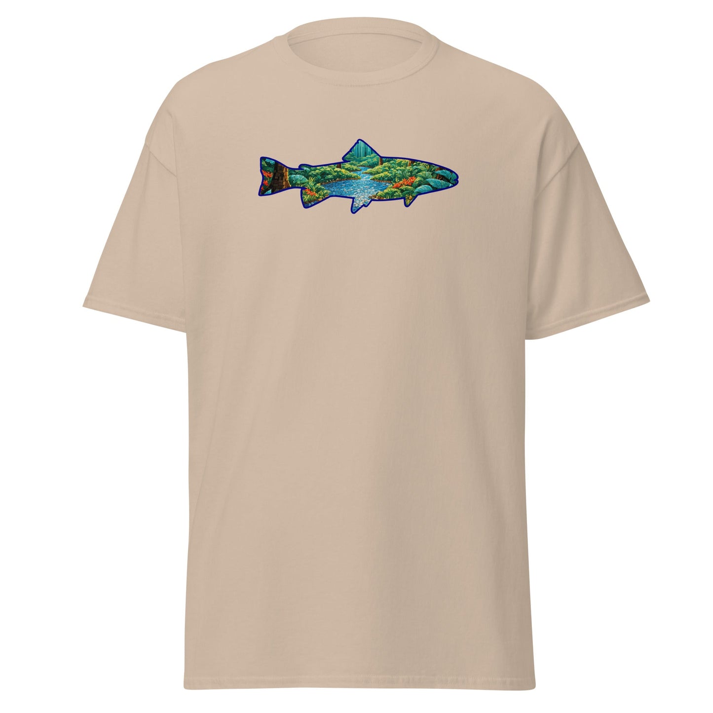 Mosaic Forest Trout Women's (Unisex) Classic Tee - Women's Shirts - Discovery Co.
