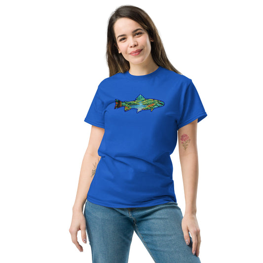 Mosaic Forest Trout Women's (Unisex) Classic Tee - Women's Shirts - Discovery Co.