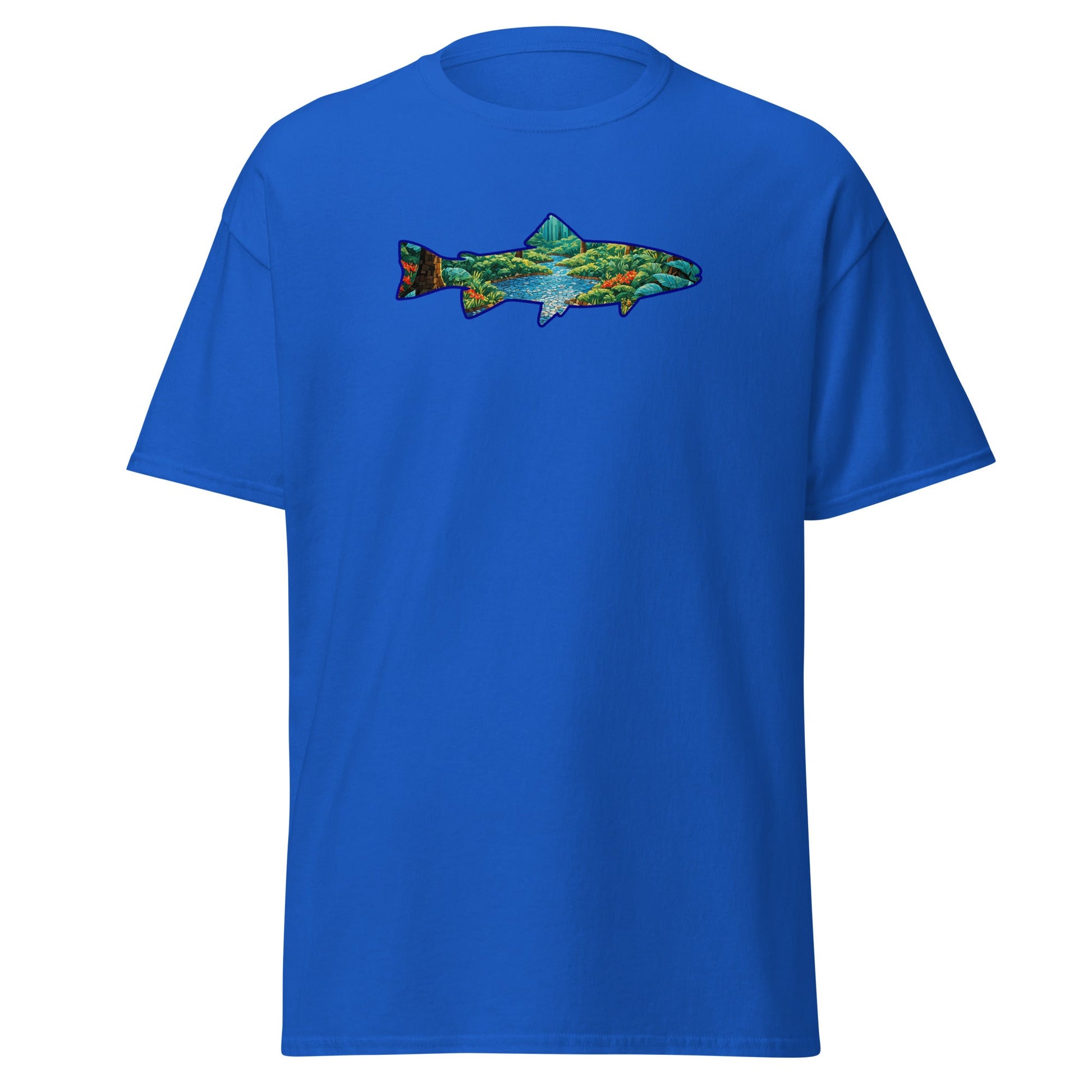 Mosaic Forest Trout Women's (Unisex) Classic Tee - Women's Shirts - Discovery Co.