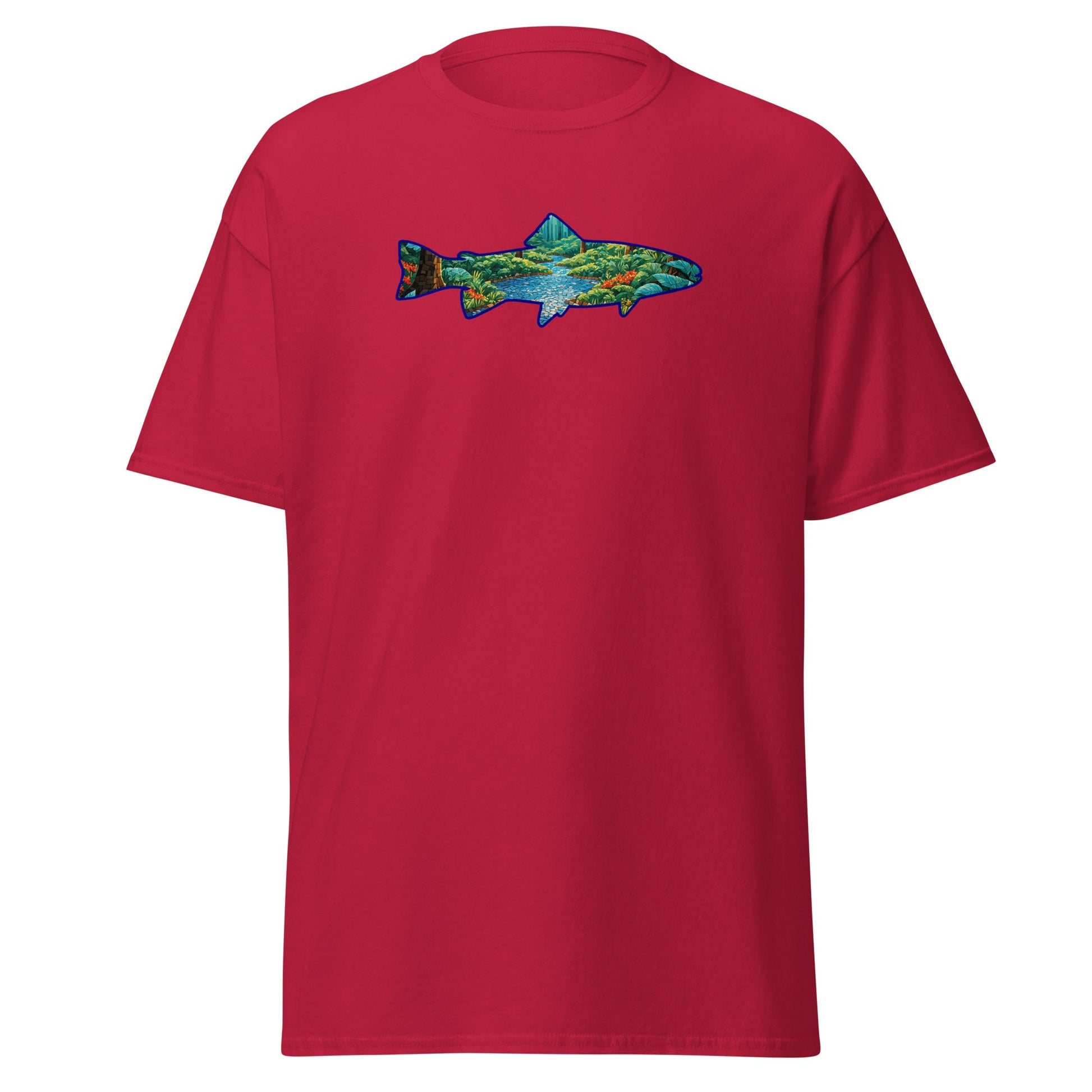 Mosaic Forest Trout Women's (Unisex) Classic Tee - Women's Shirts - Discovery Co.