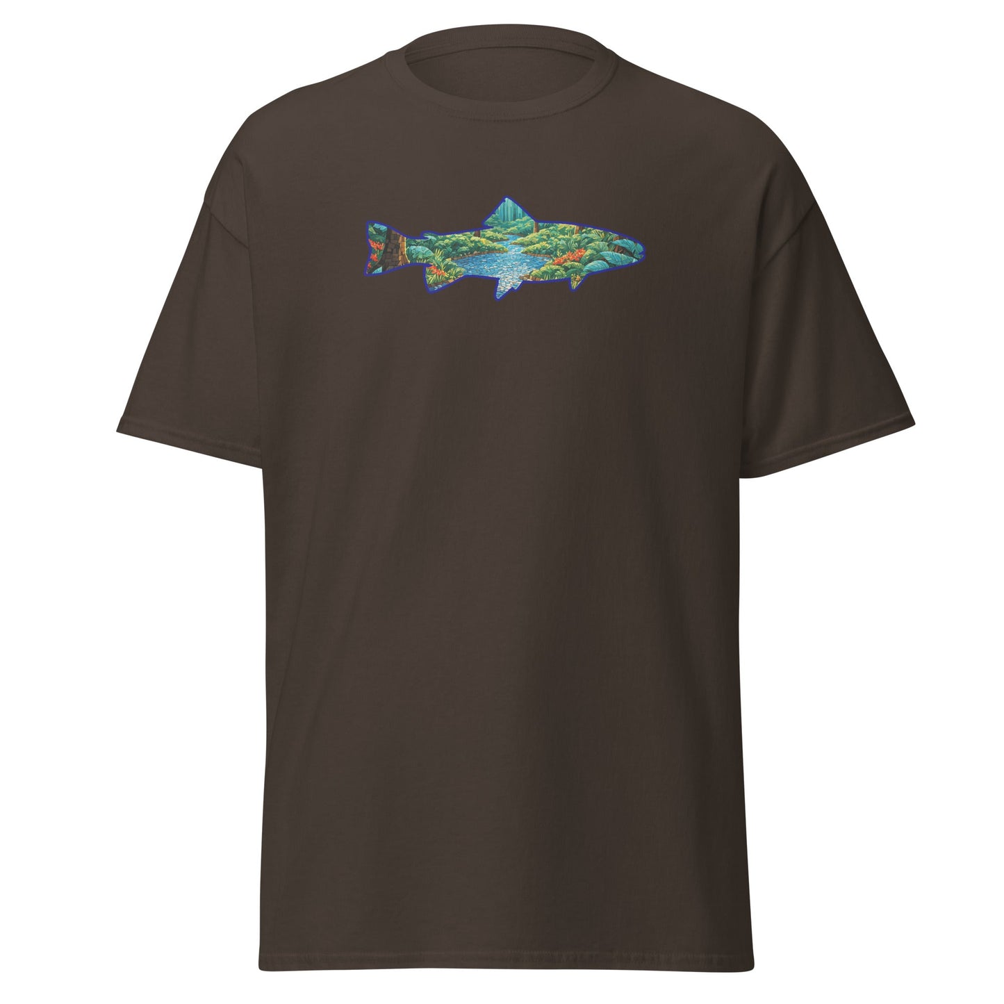 Mosaic Forest Trout Women's (Unisex) Classic Tee - Women's Shirts - Discovery Co.