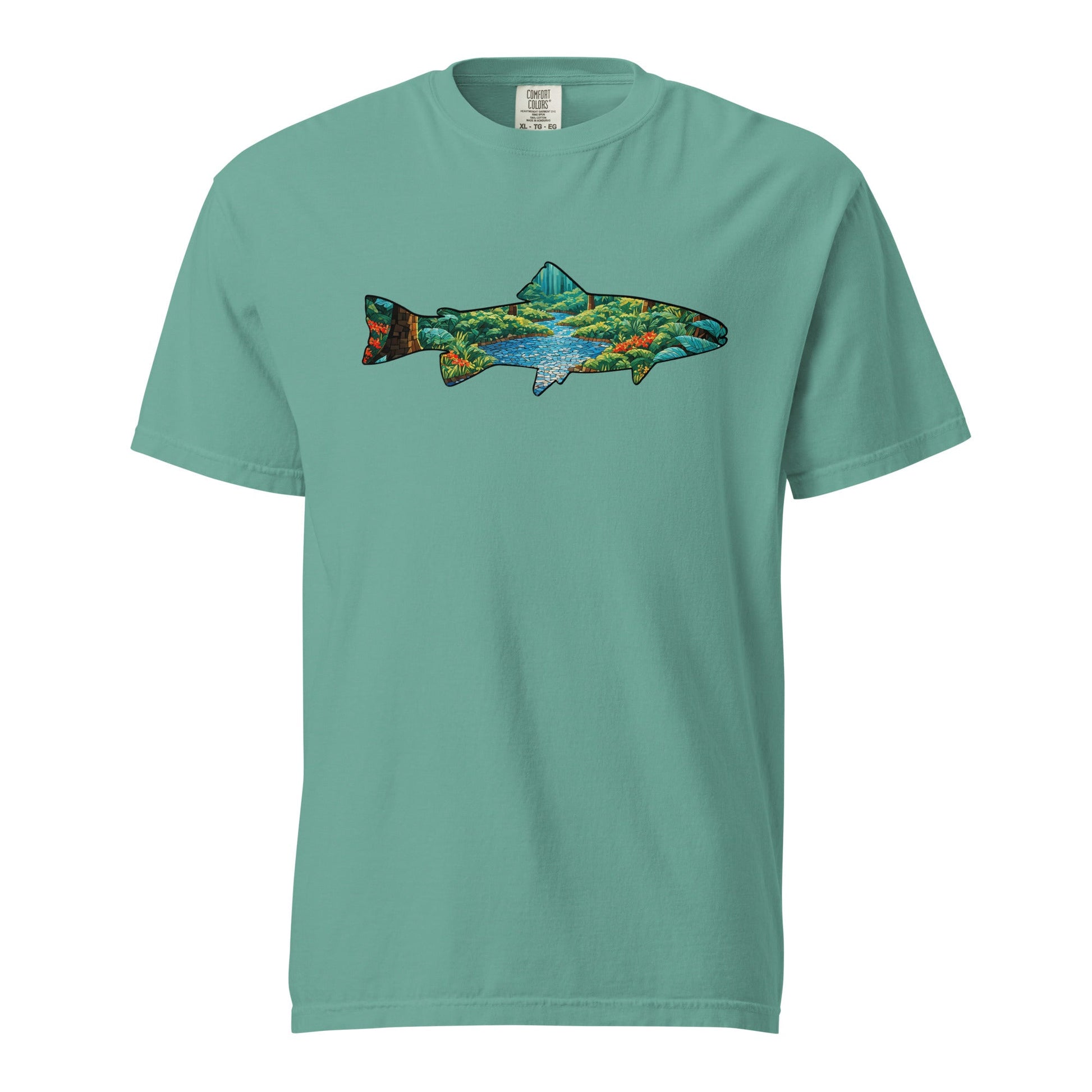 Mosaic Forest Trout Women's (Unisex) Premium Tee - Women's Shirts - Discovery Co.