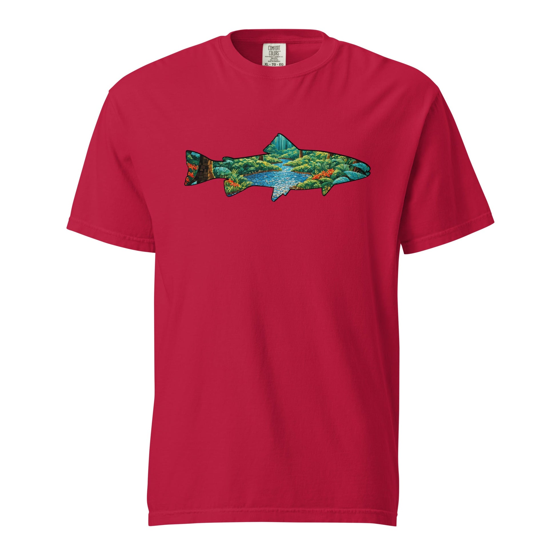 Mosaic Forest Trout Women's (Unisex) Premium Tee - Women's Shirts - Discovery Co.