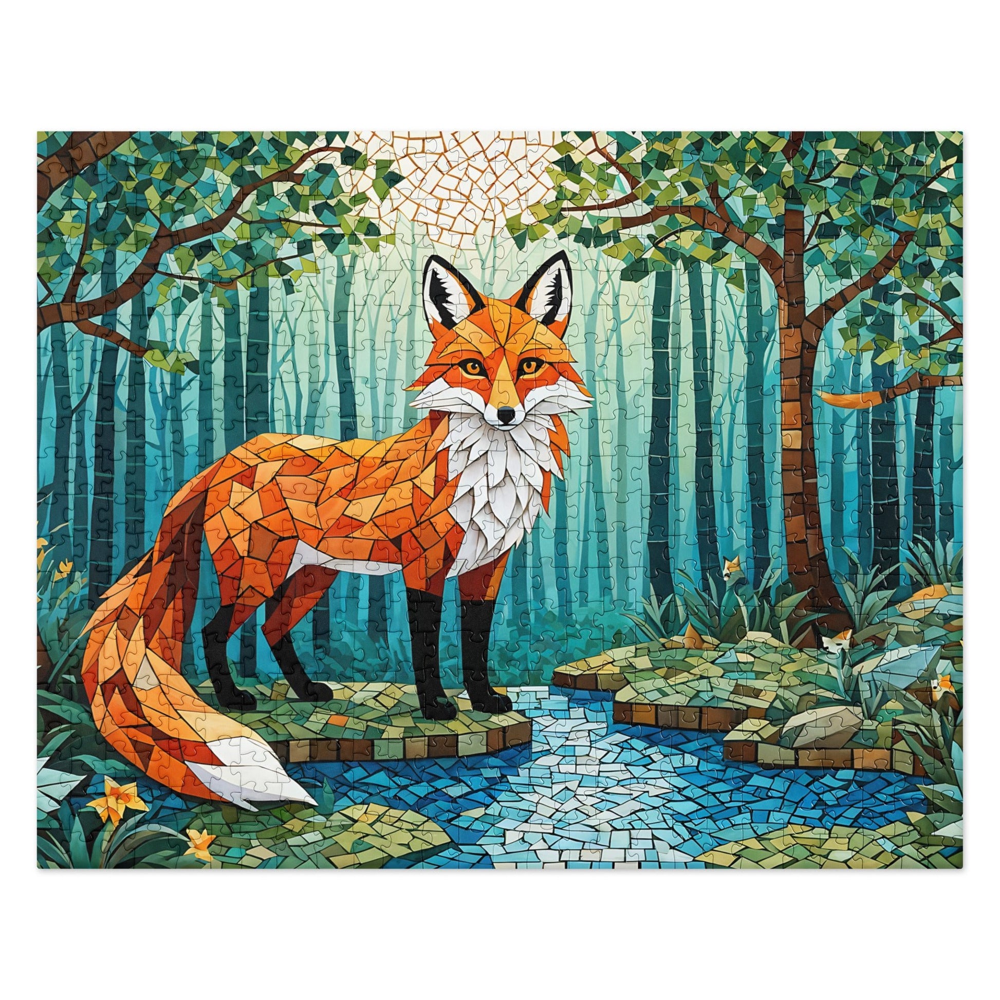 Mosaic Fox By The River Jigsaw Puzzle - Puzzle - Discovery Co.