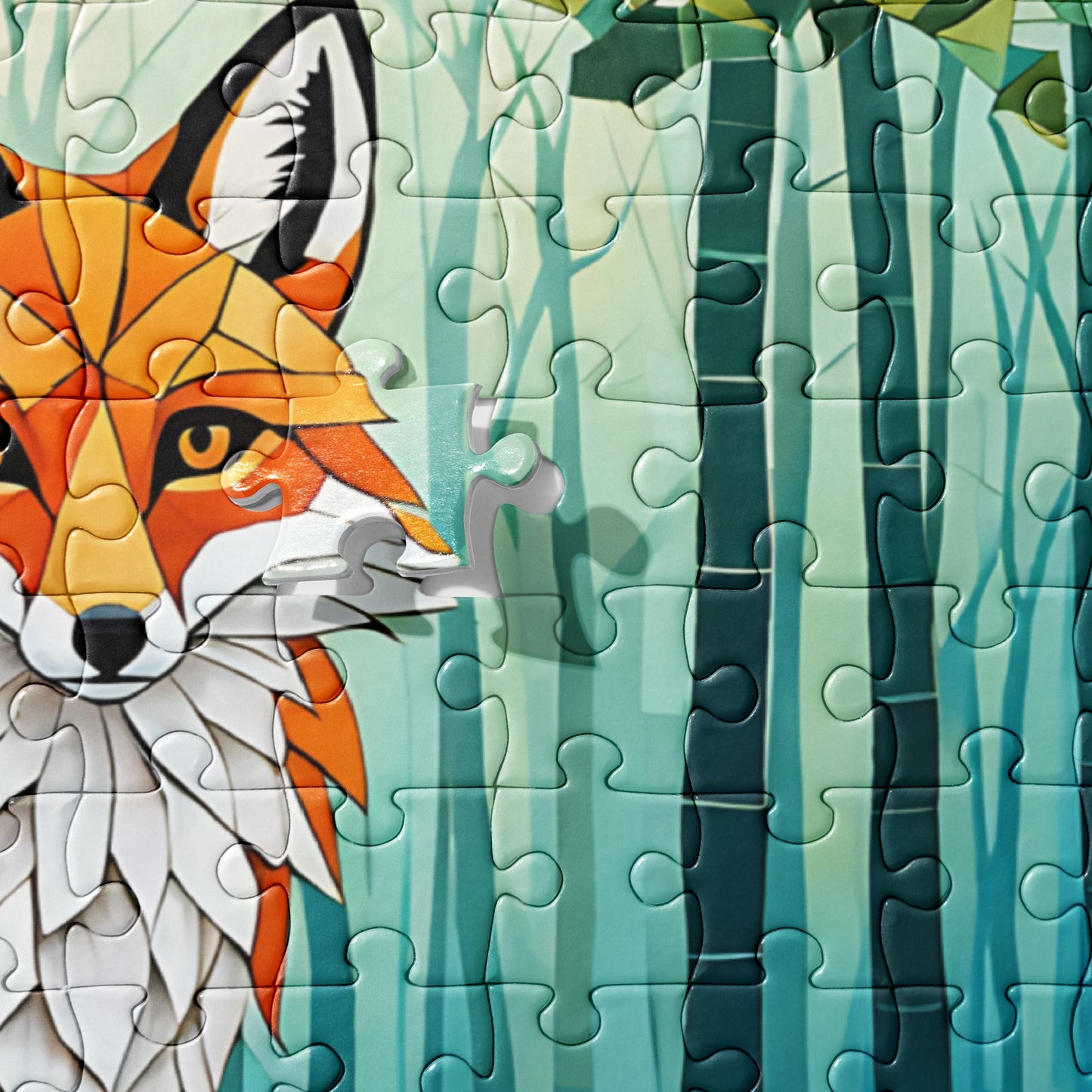Mosaic Fox By The River Jigsaw Puzzle - Puzzle - Discovery Co.