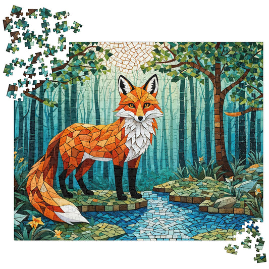 Mosaic Fox By The River Jigsaw Puzzle - Puzzle - Discovery Co.