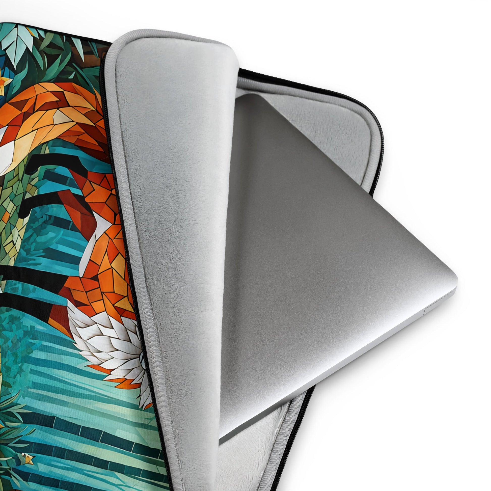 Mosaic Fox By The River Laptop Sleeve - Laptop Cases - Discovery Co.