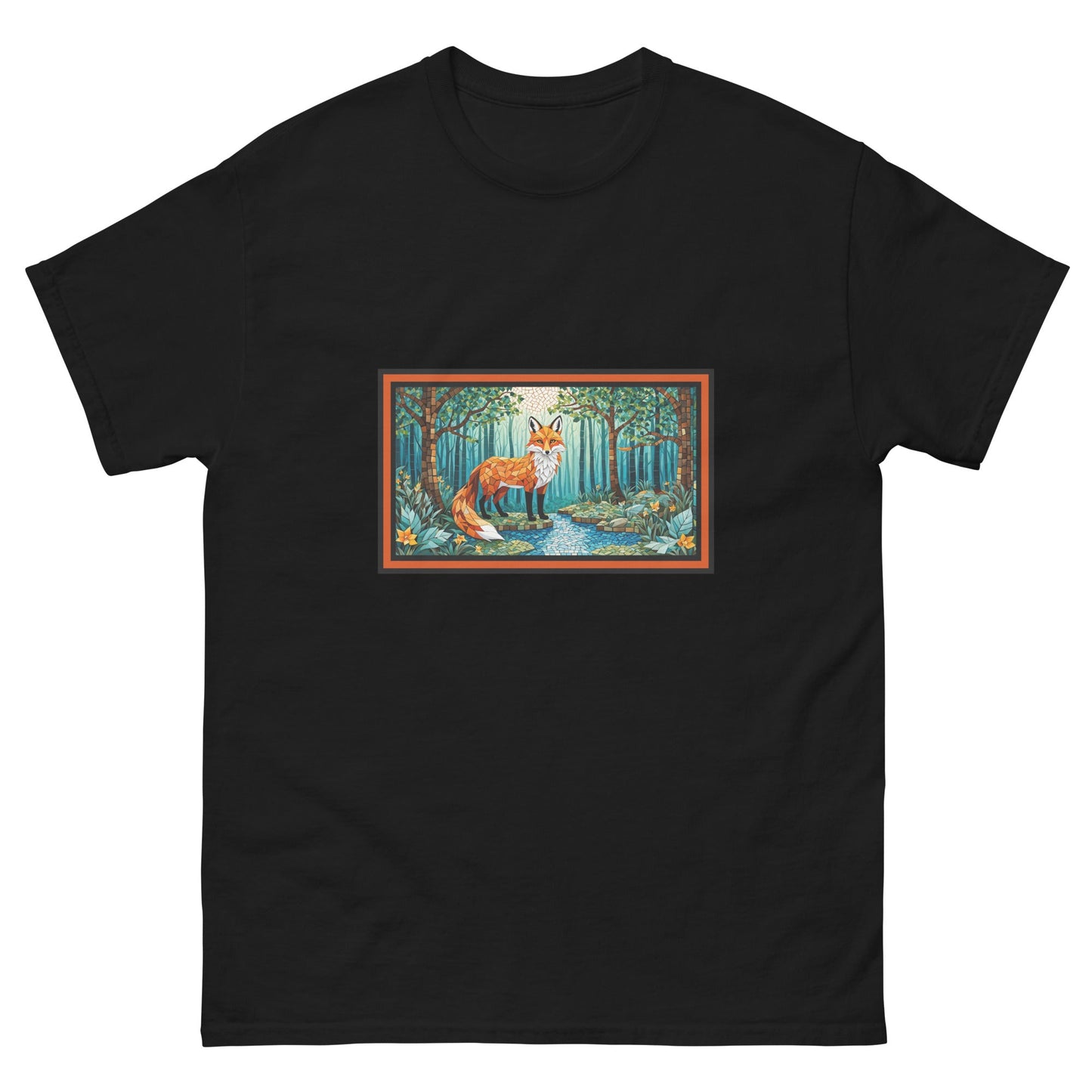 Mosaic Fox By The River Men's Classic Tee - Men's Shirts - Discovery Co.