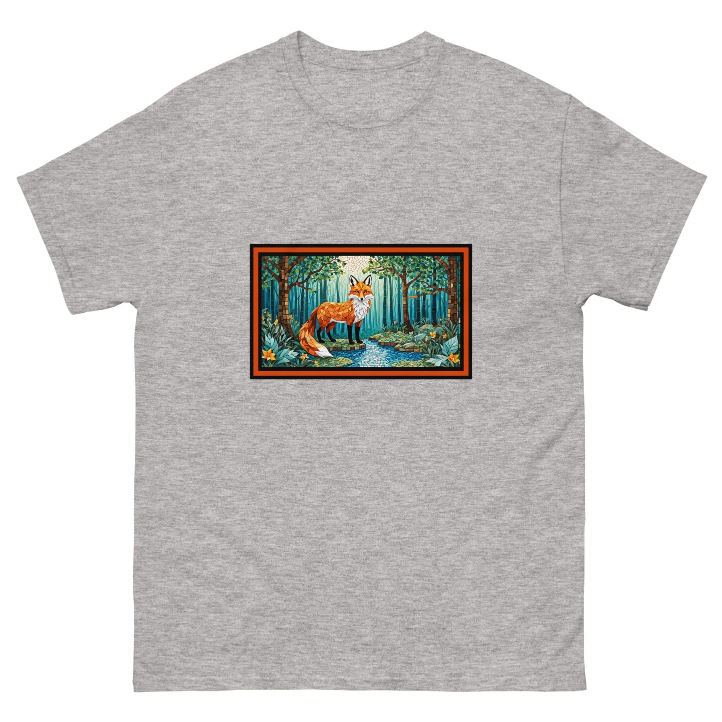 Mosaic Fox By The River Men's Classic Tee - Men's Shirts - Discovery Co.