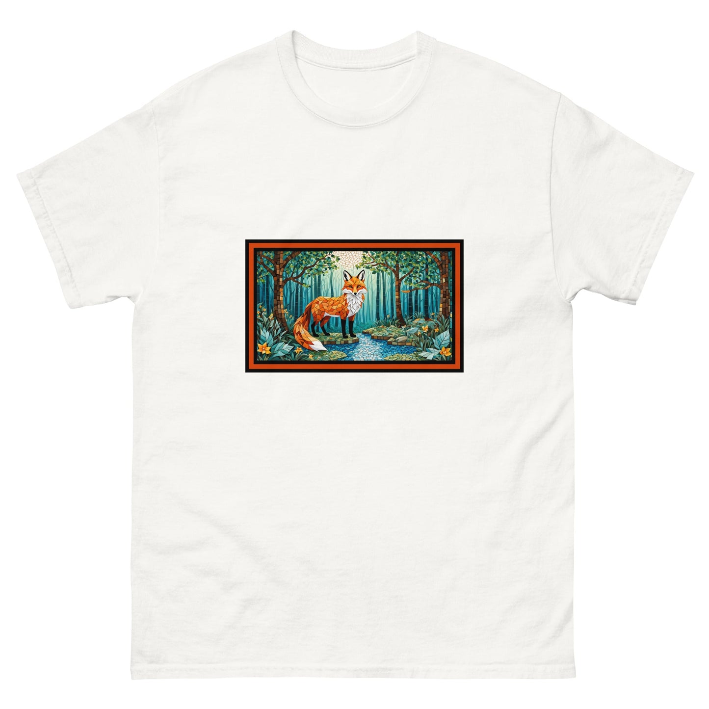 Mosaic Fox By The River Men's Classic Tee - Men's Shirts - Discovery Co.