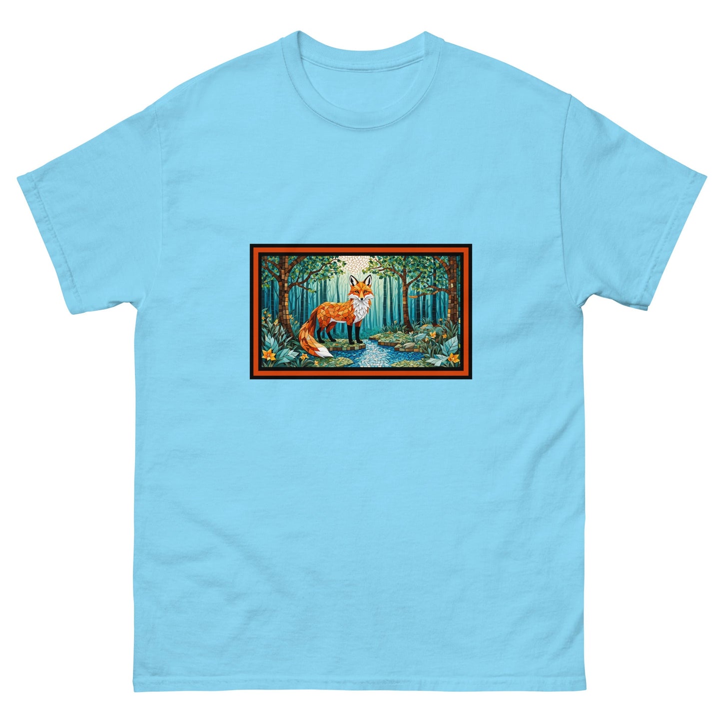 Mosaic Fox By The River Men's Classic Tee - Men's Shirts - Discovery Co.