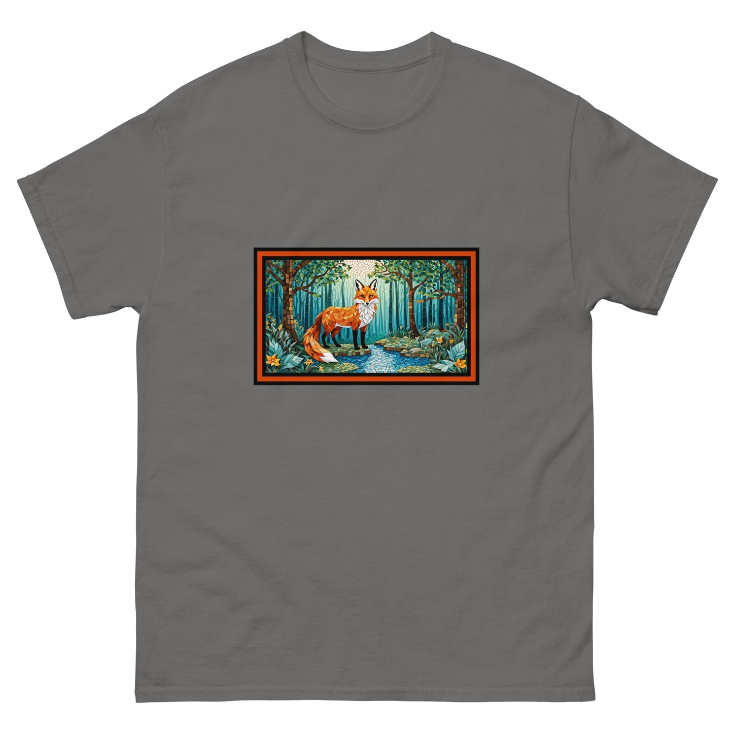 Mosaic Fox By The River Men's Classic Tee - Men's Shirts - Discovery Co.