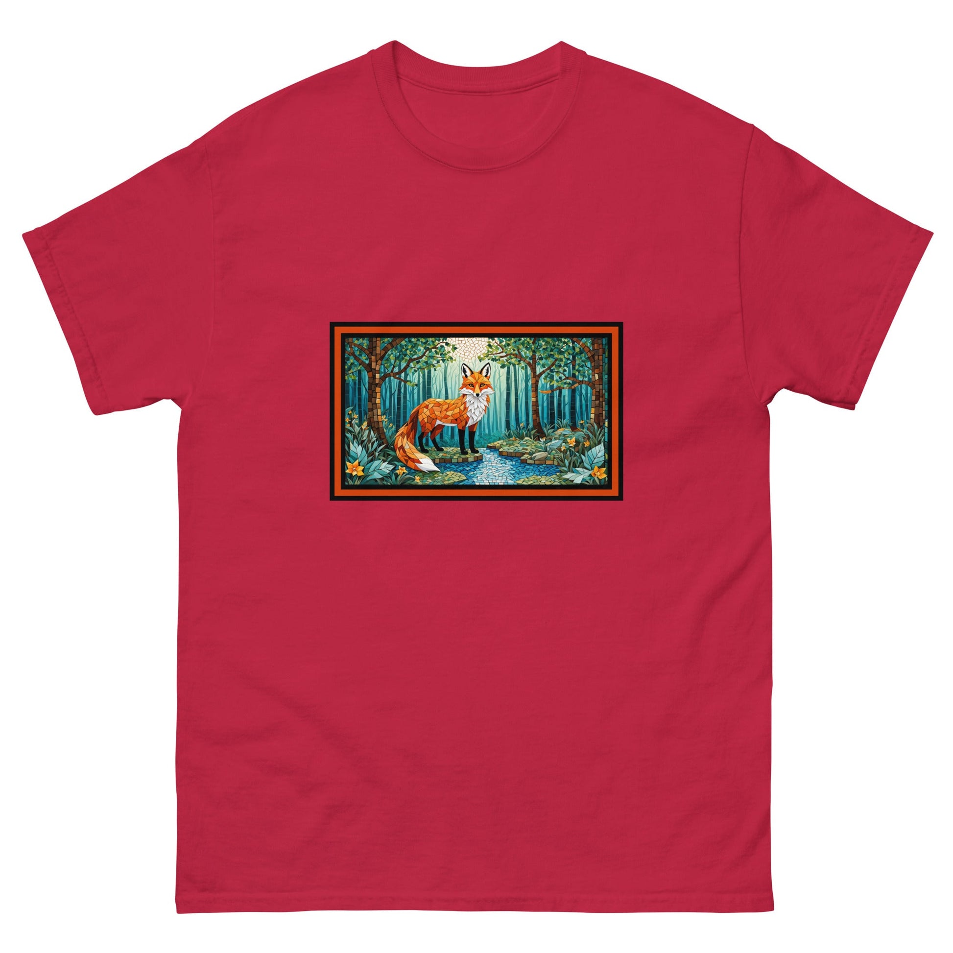 Mosaic Fox By The River Men's Classic Tee - Men's Shirts - Discovery Co.