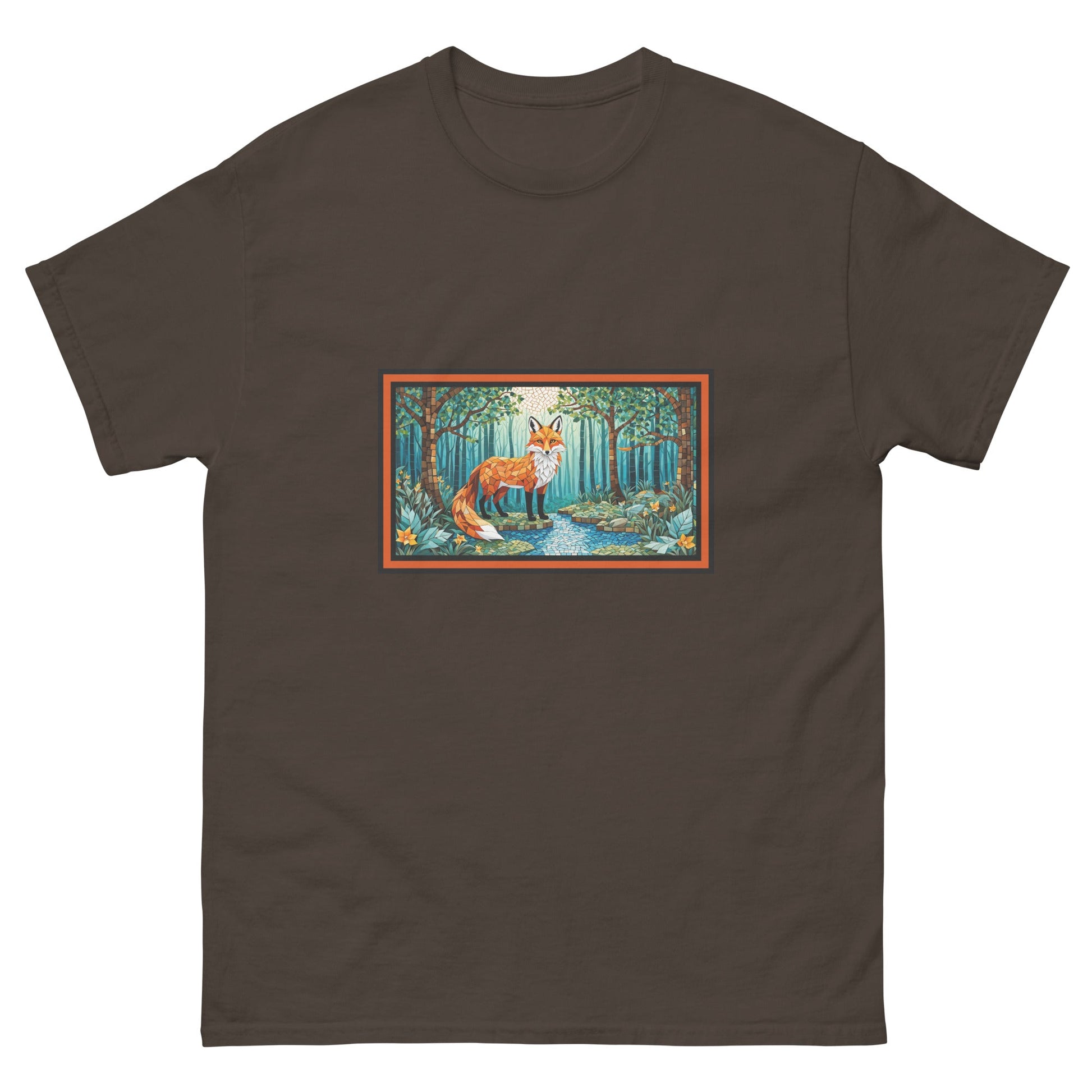 Mosaic Fox By The River Men's Classic Tee - Men's Shirts - Discovery Co.