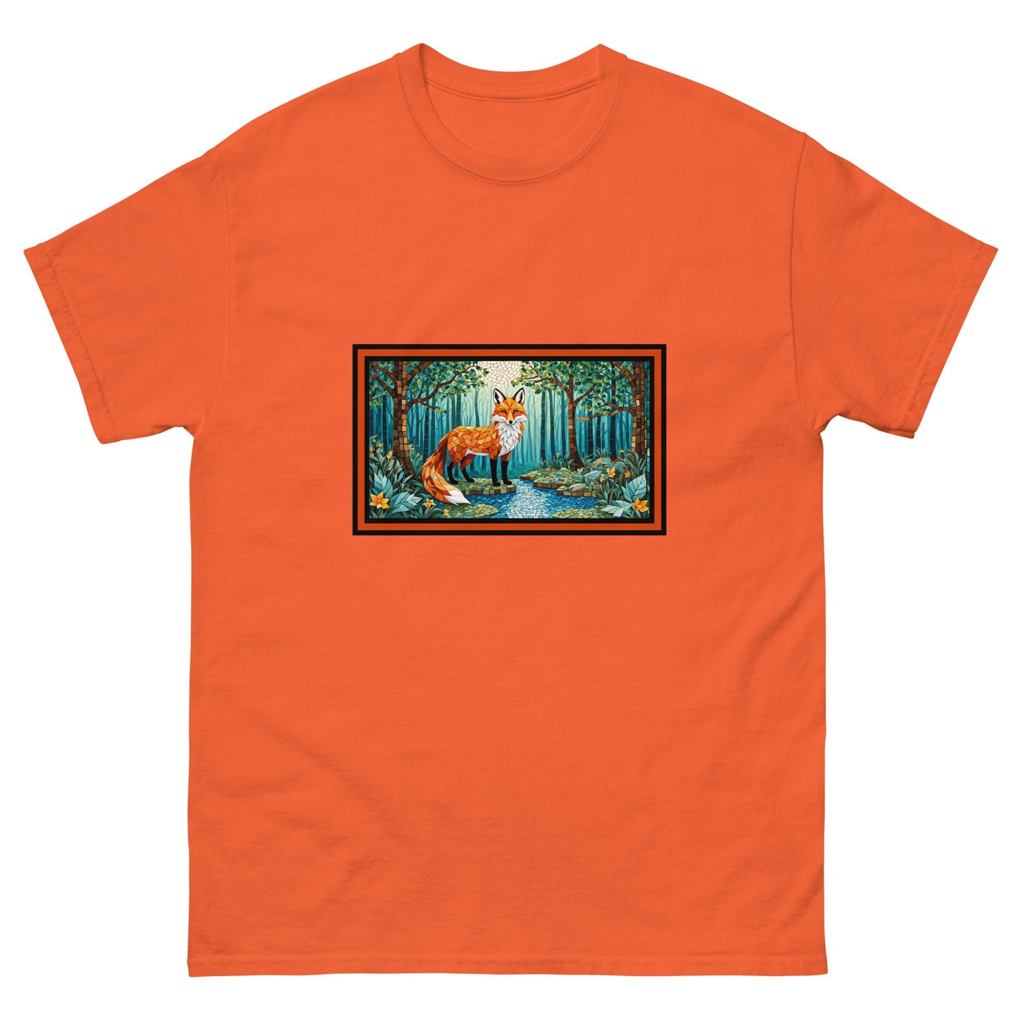 Mosaic Fox By The River Men's Classic Tee - Men's Shirts - Discovery Co.