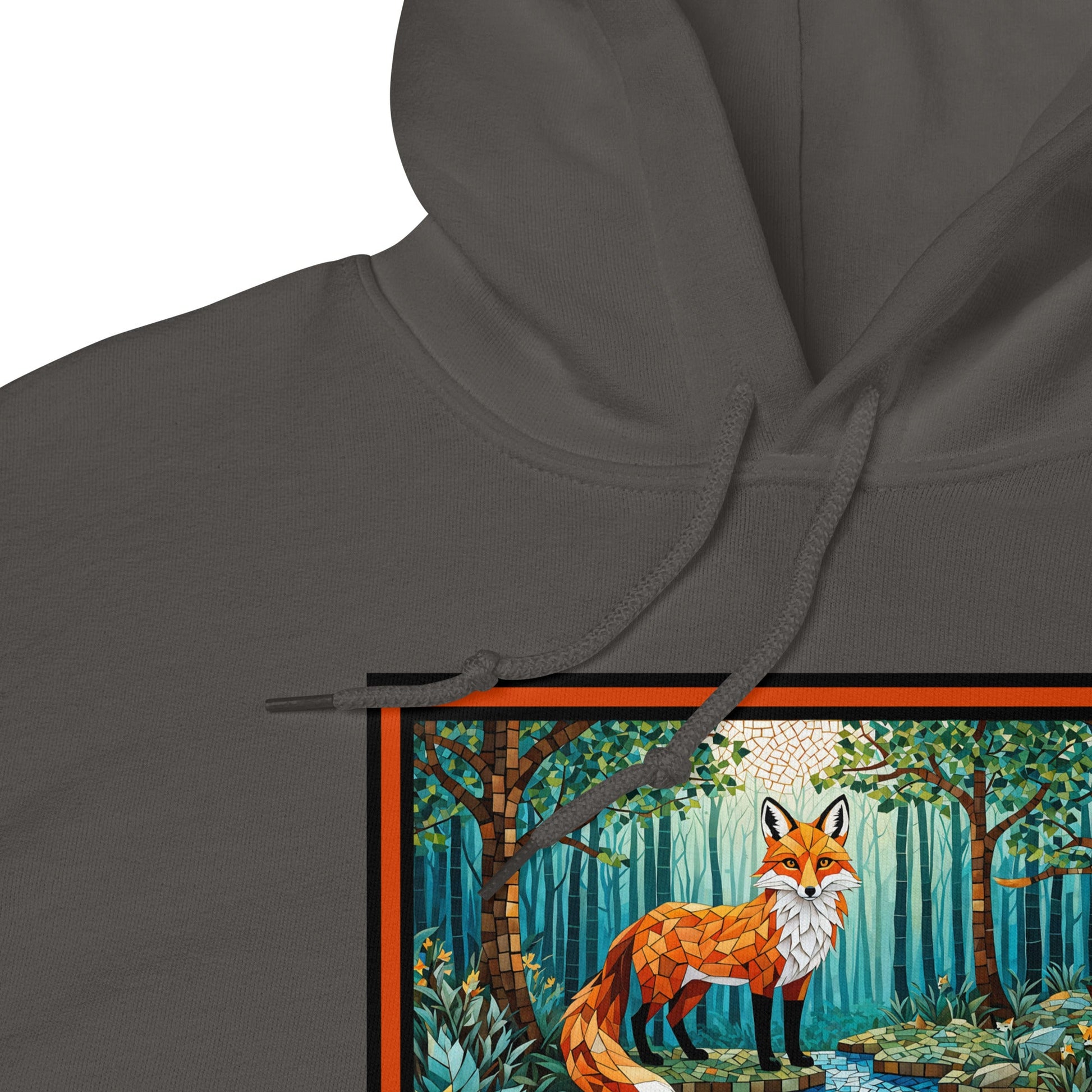 Mosaic Fox By The River Men's (Unisex) Hoodie - Hoodies - Discovery Co.