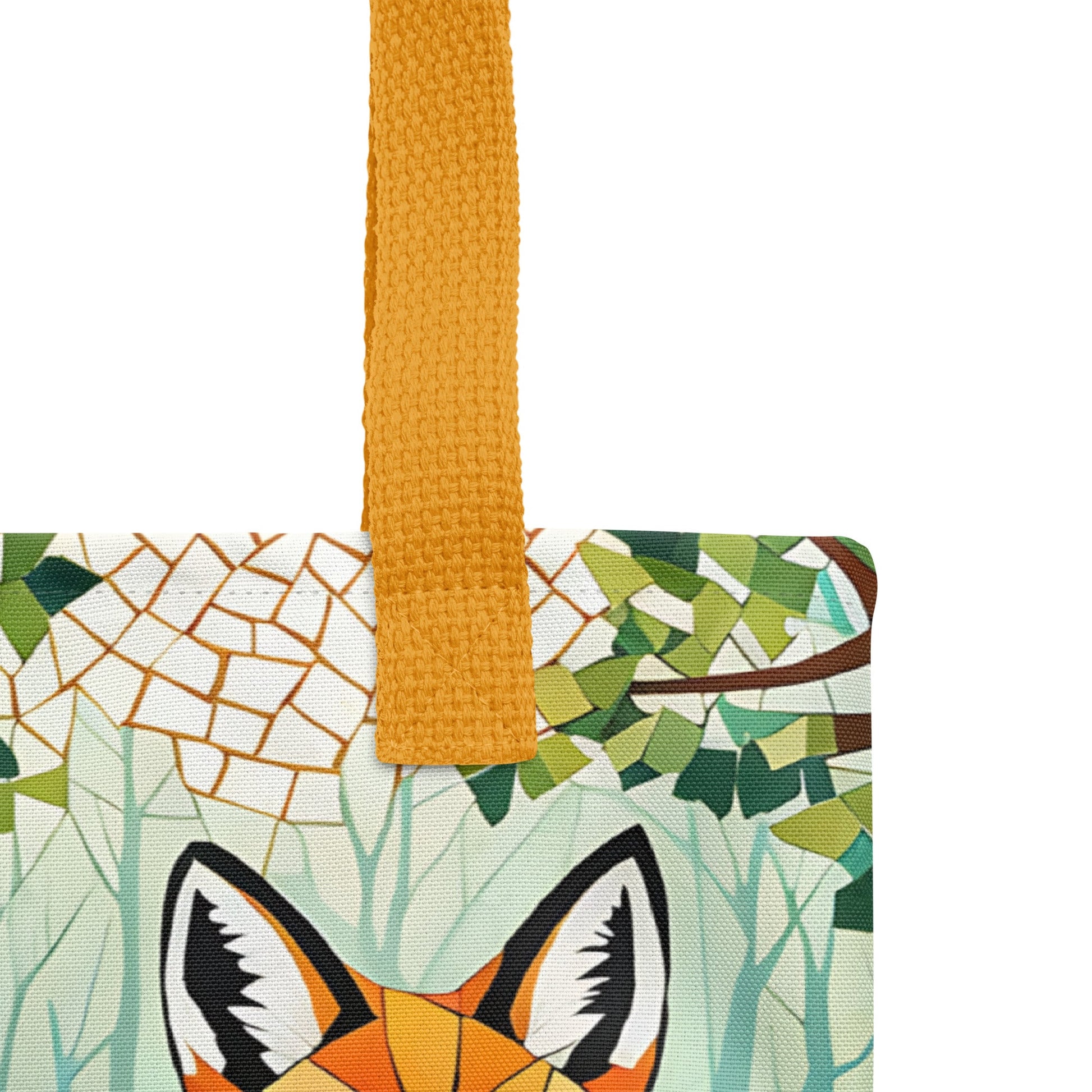 Mosaic Fox By The River Tote Bag - Tote Bags - Discovery Co.