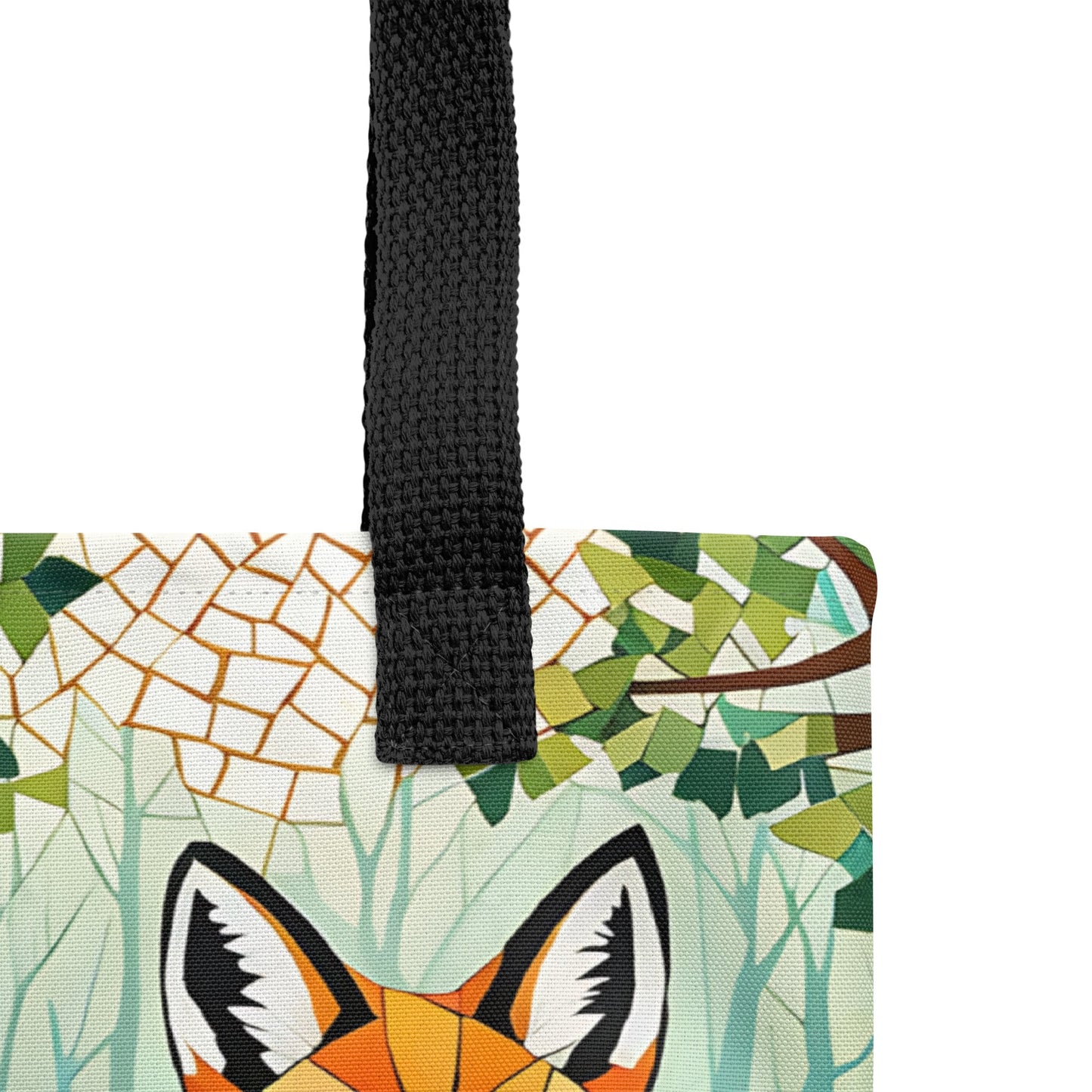 Mosaic Fox By The River Tote Bag - Tote Bags - Discovery Co.