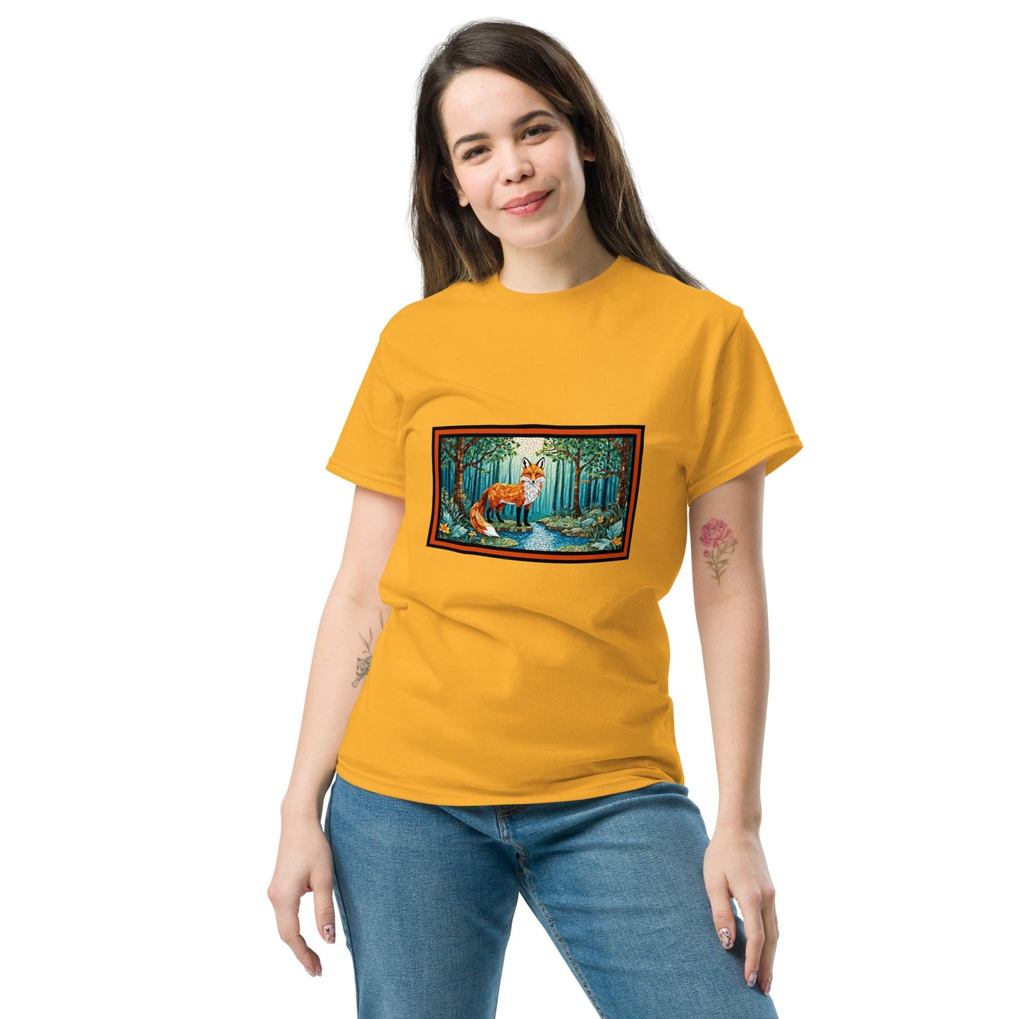 Mosaic Fox By The River Women's Classic Tee - Women's Shirts - Discovery Co.