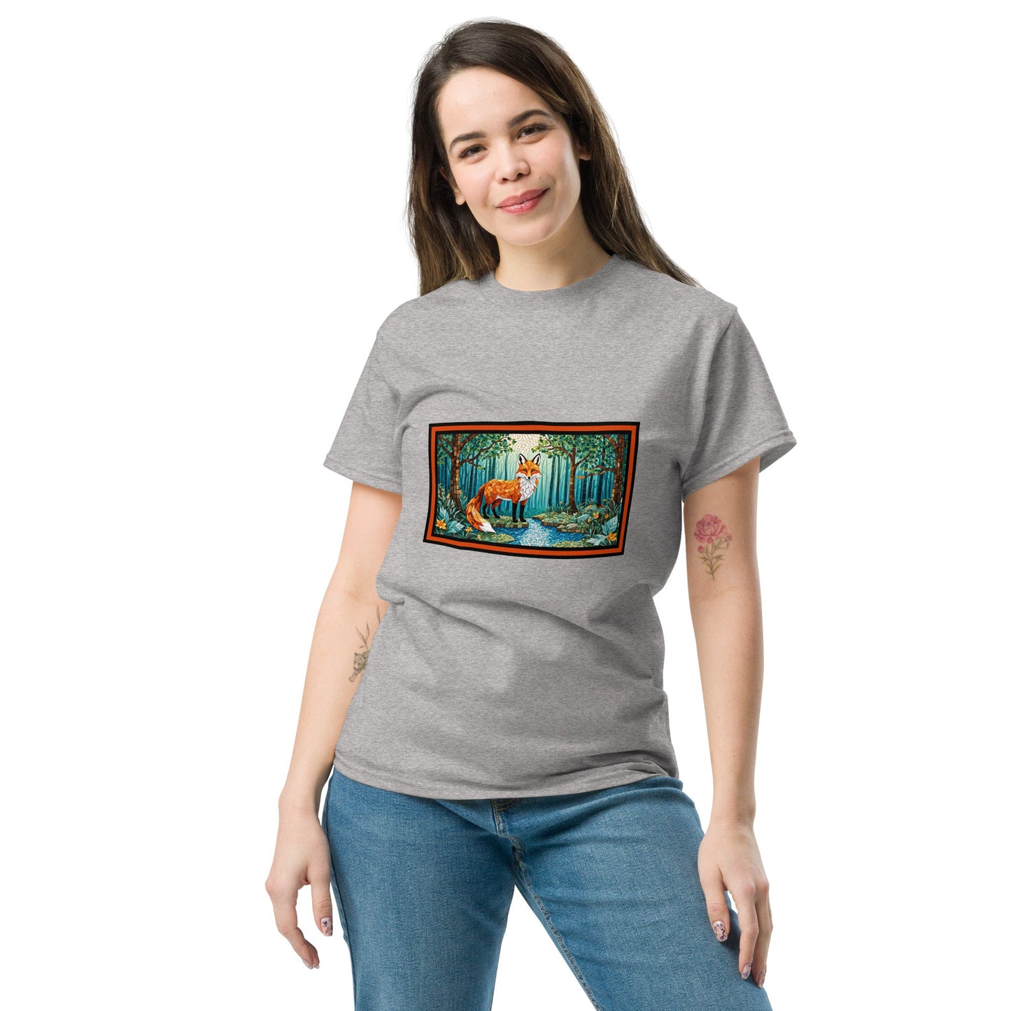 Mosaic Fox By The River Women's Classic Tee - Women's Shirts - Discovery Co.