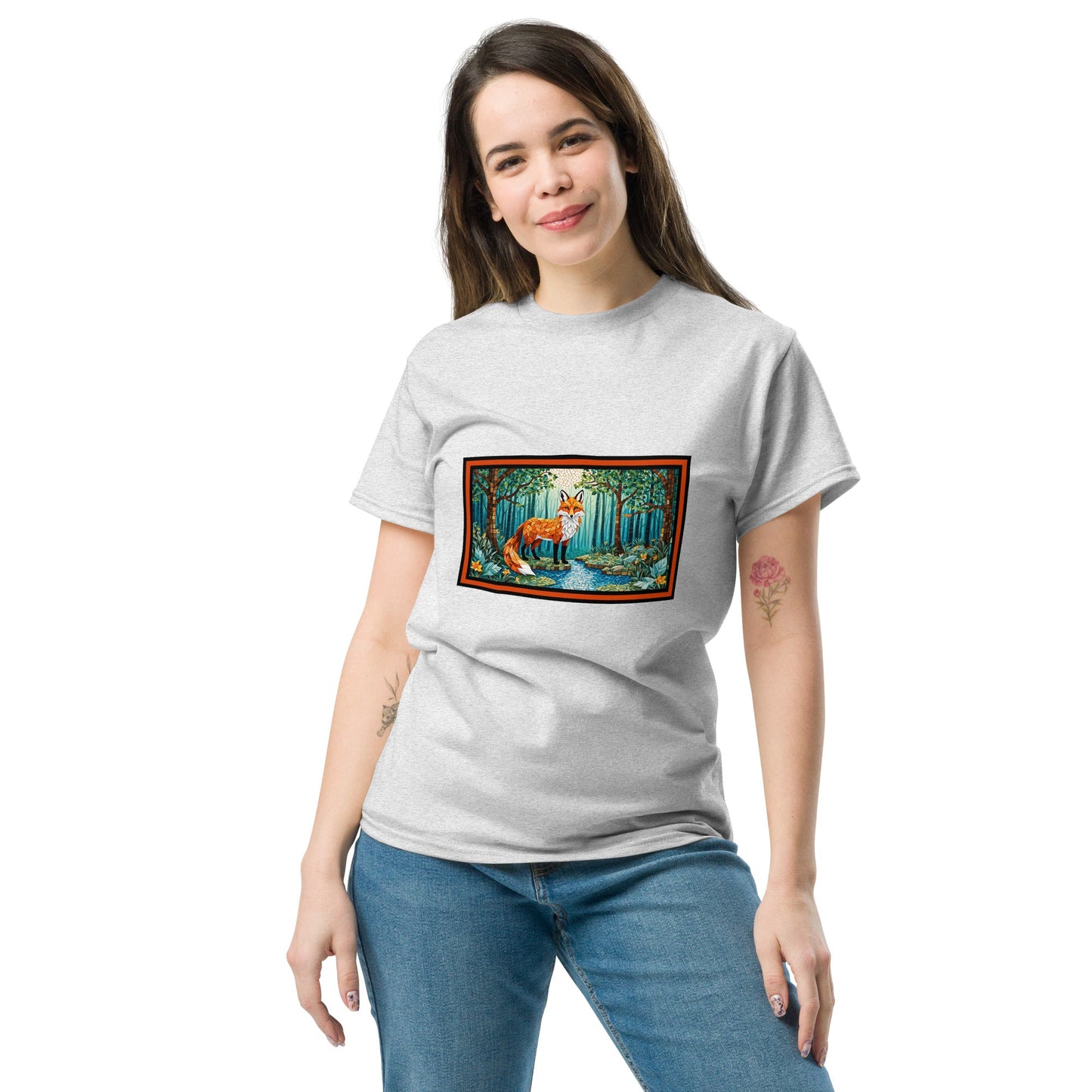 Mosaic Fox By The River Women's Classic Tee - Women's Shirts - Discovery Co.