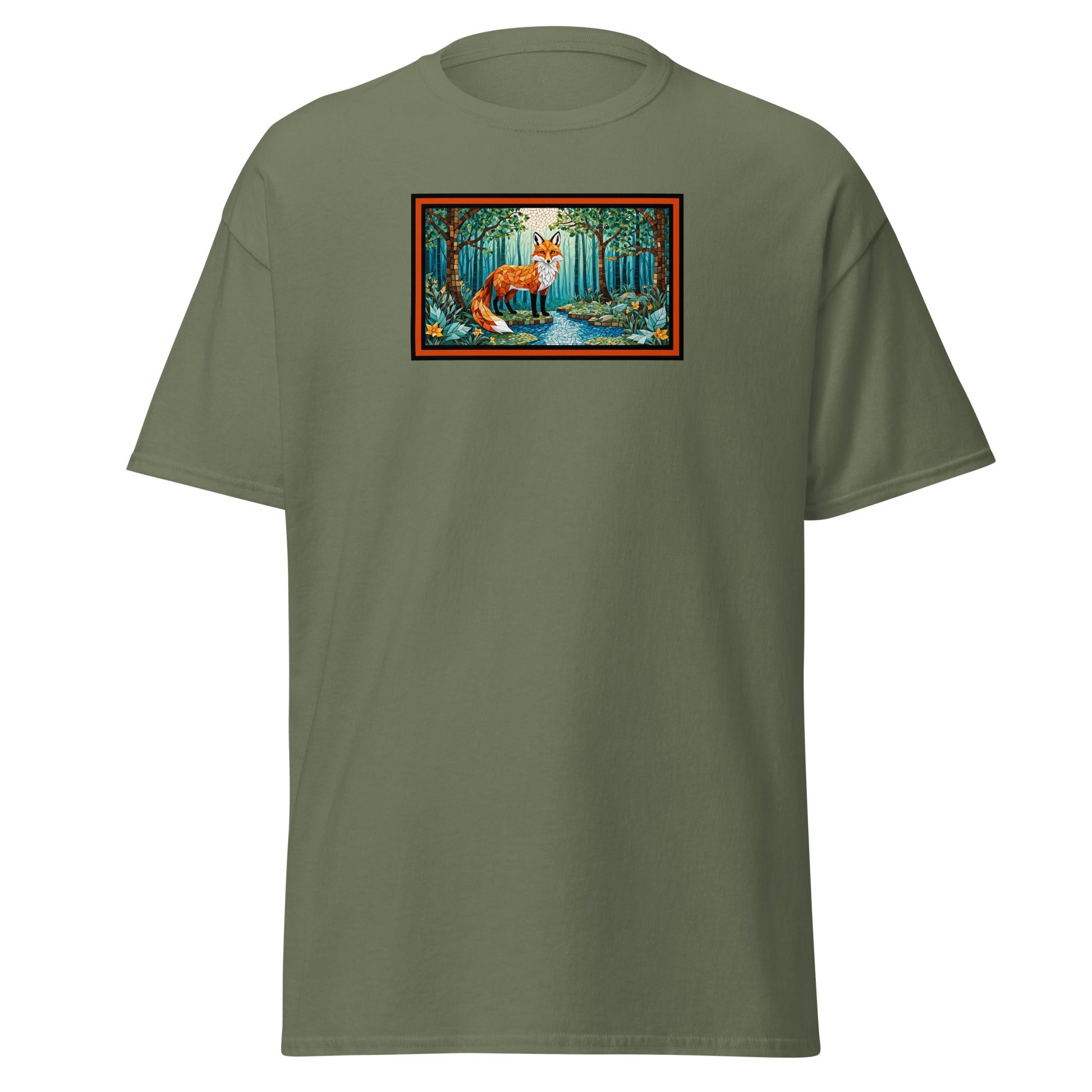Mosaic Fox By The River Women's (Unisex) Classic Tee - Women's Shirts - Discovery Co.