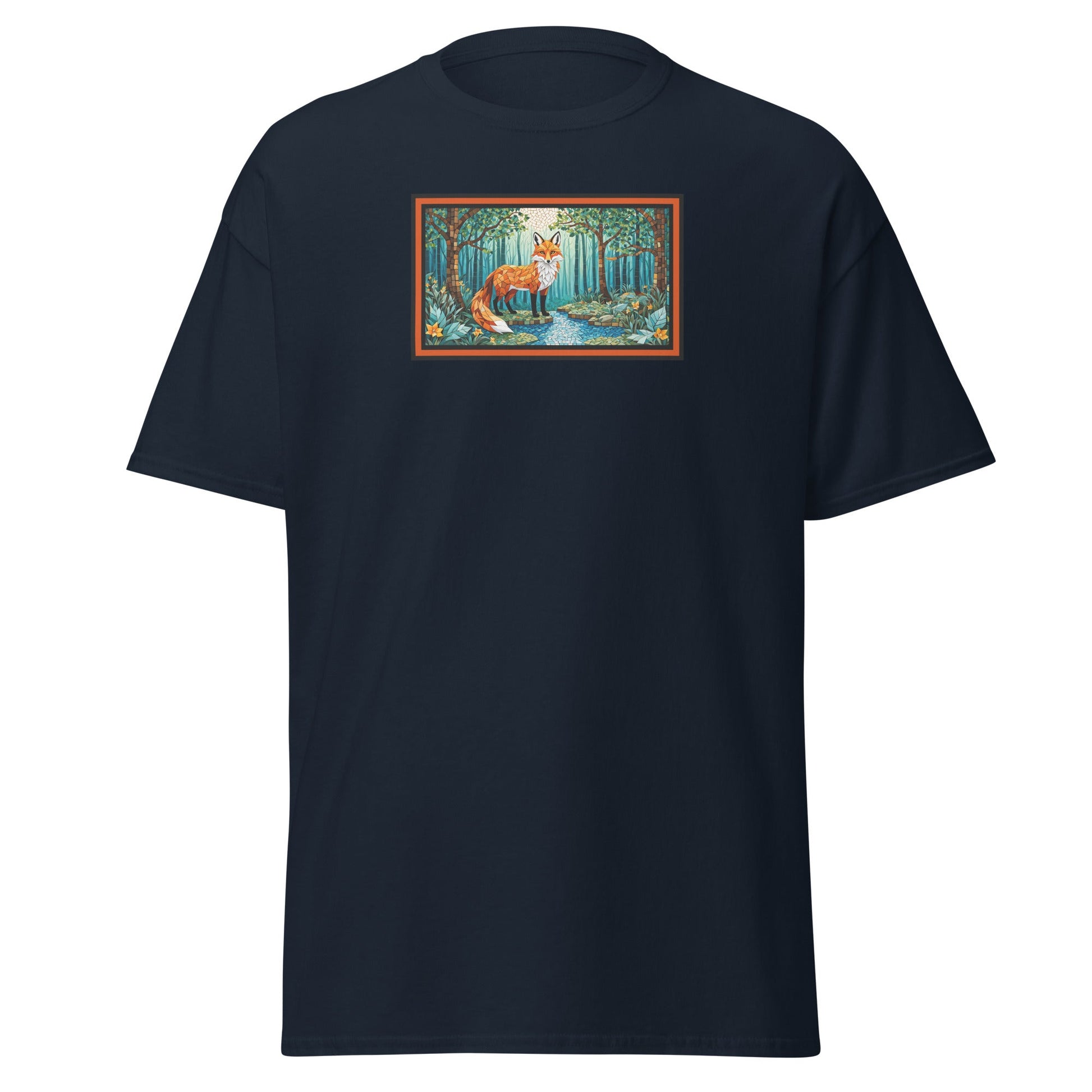 Mosaic Fox By The River Women's (Unisex) Classic Tee - Women's Shirts - Discovery Co.